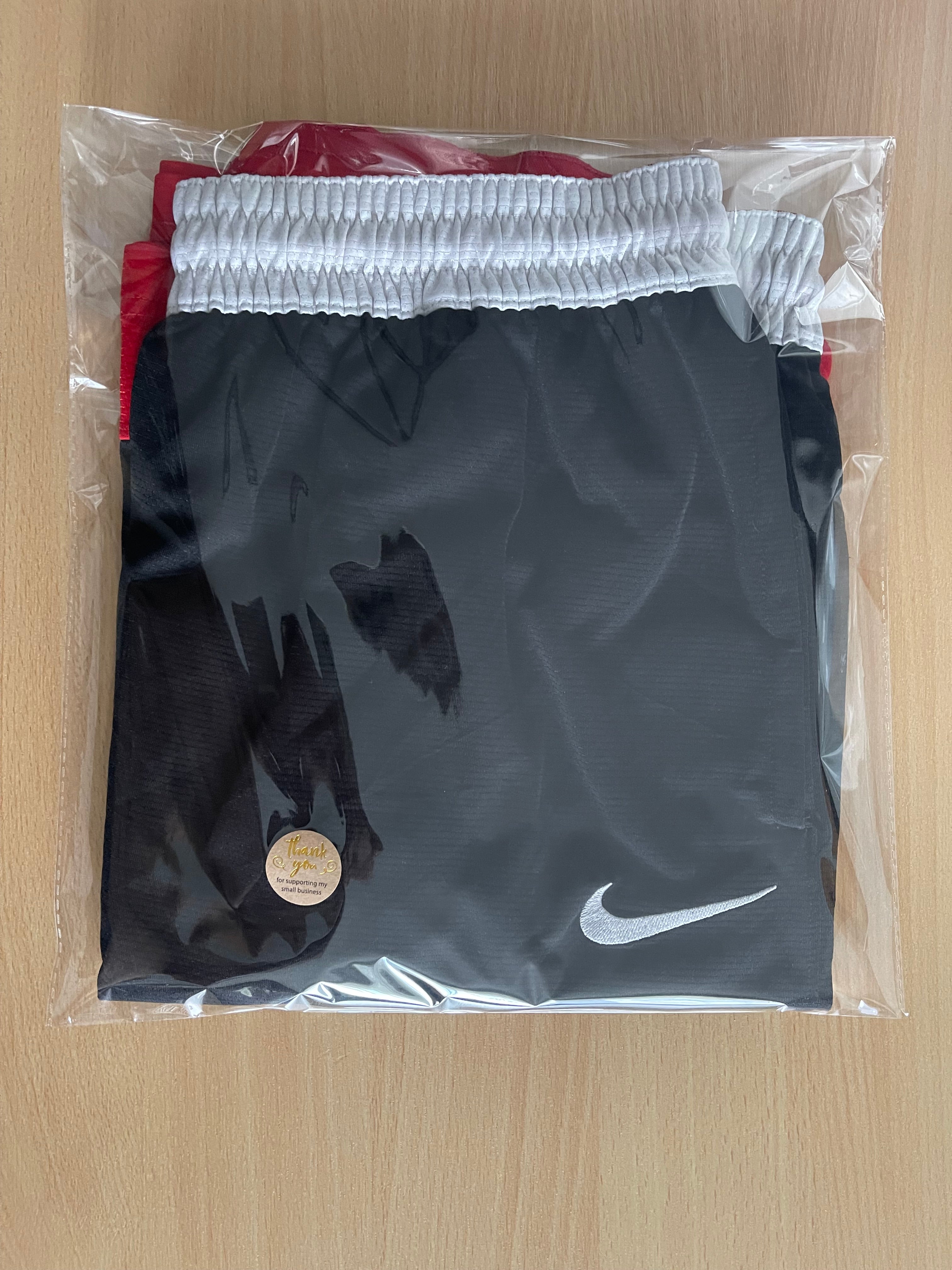 Nike Dri-FIT Basketball Shorts Black/Red XL with Pockets