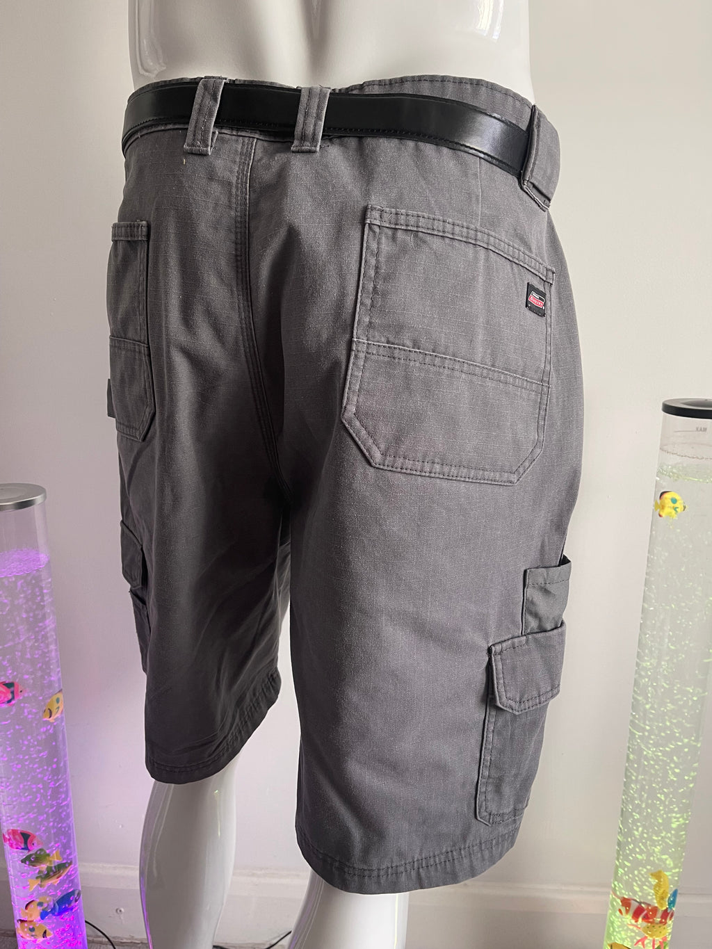 Dickies Men’s Work Cargo Shorts W38 – Grey – Multi Pocket