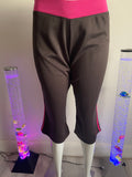 Nike Women's Cropped Training Leggings Black/Pink Size L