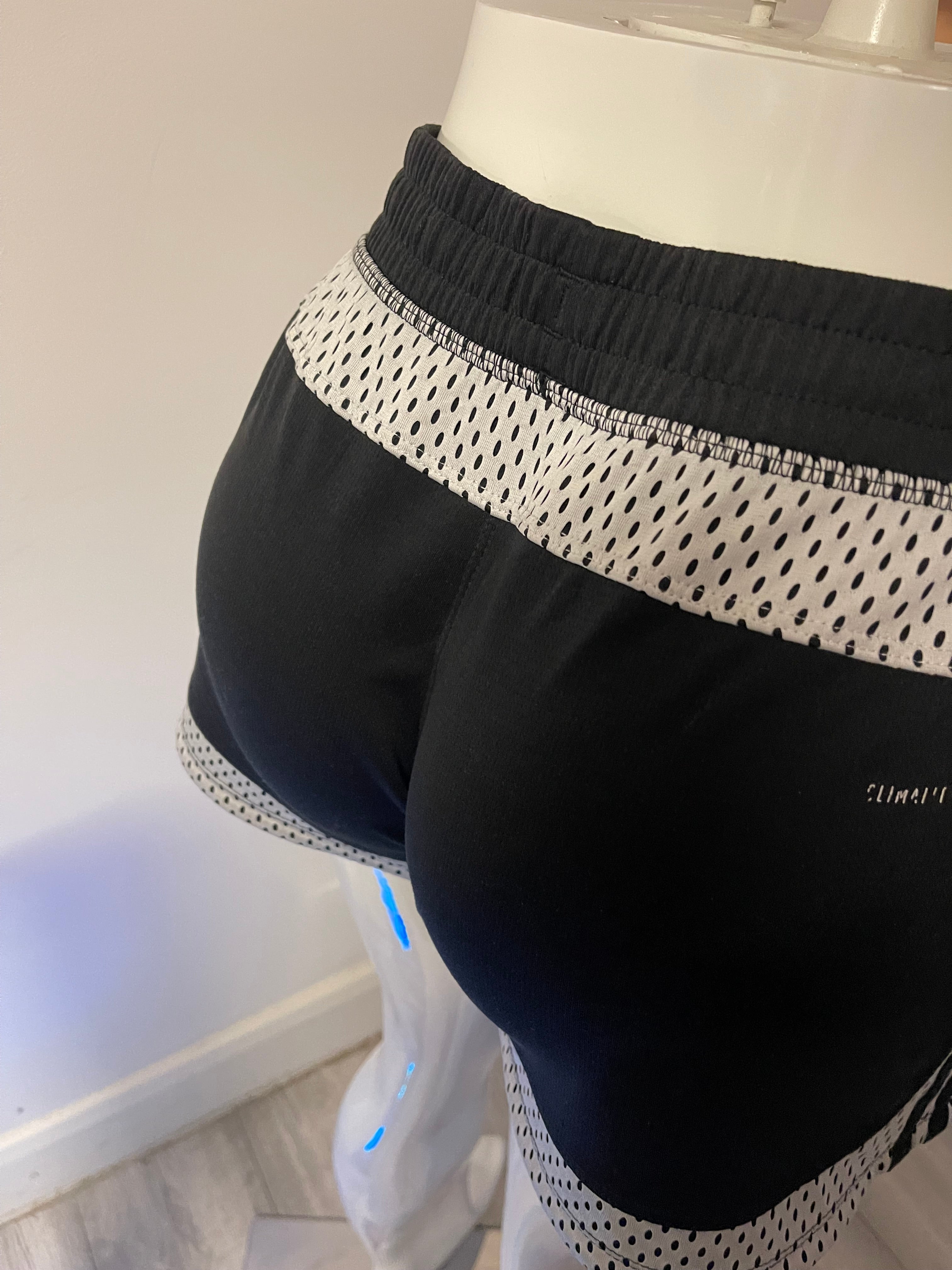 Adidas Women’s Sports Shorts – Black/White – Size M