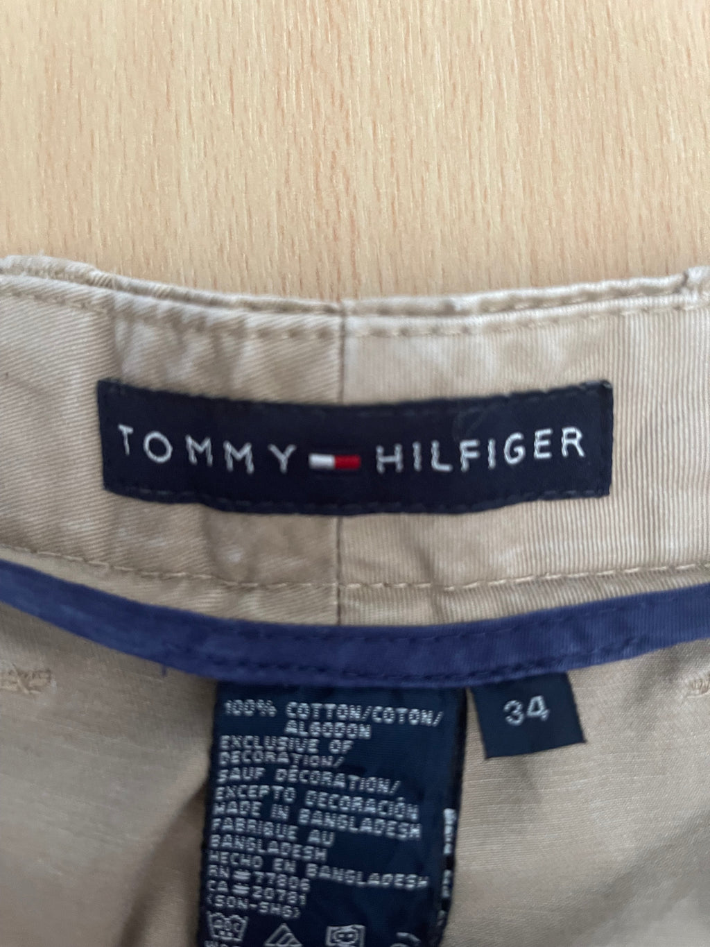 Tommy Hilfiger Men’s Cargo Shorts W34 – Beige – Multi Pocket