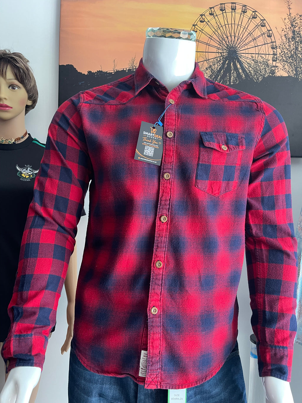 Lucky Brand Men’s Checked Shirt Size M