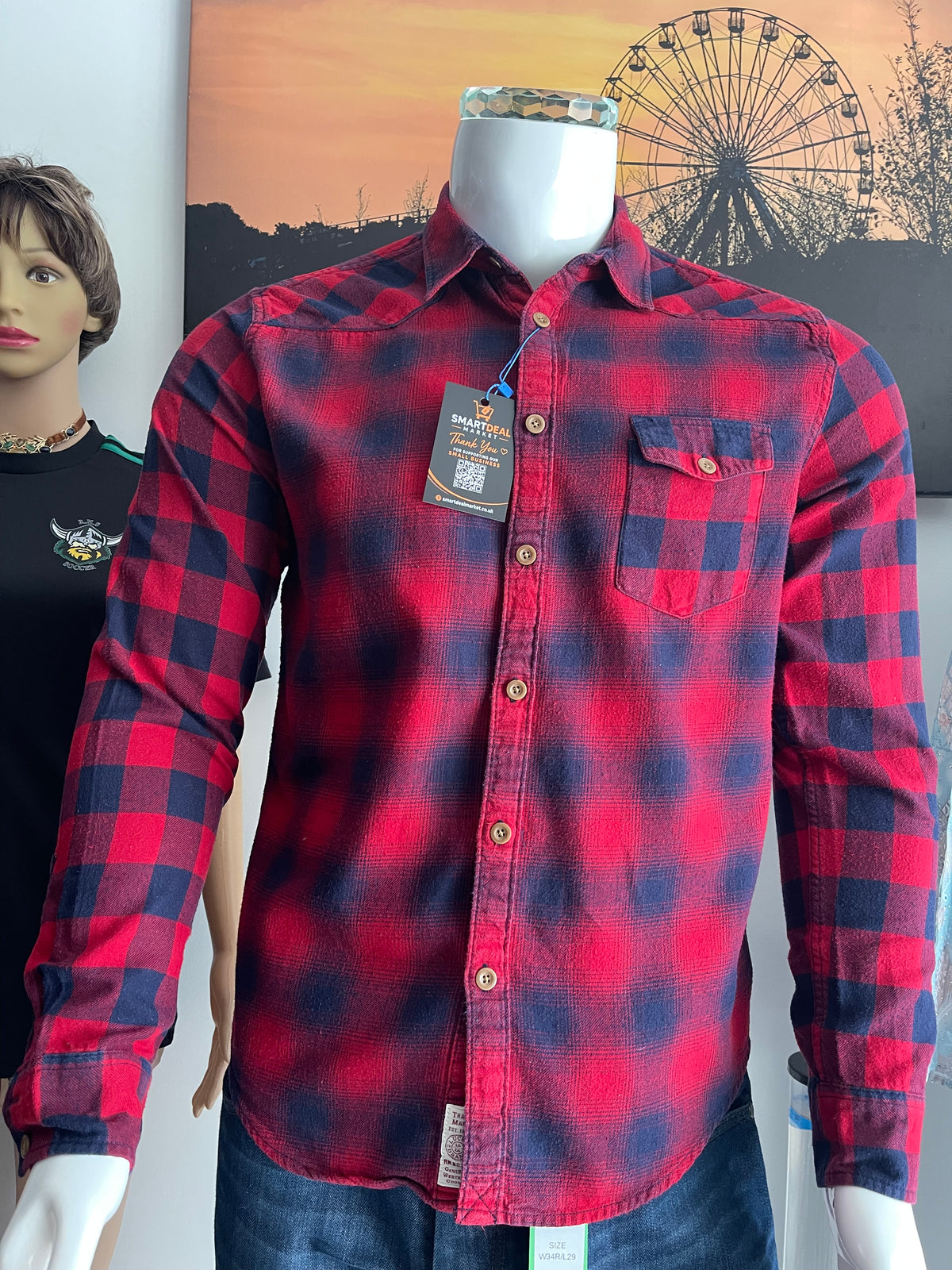 Lucky Brand Men’s Checked Shirt Size M