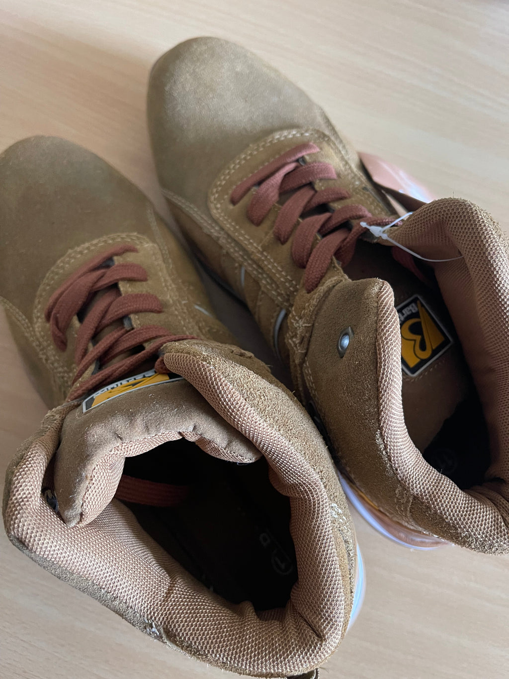 Bartium Men’s Safety Work Boots – Brown Suede – UK 11 – Brand New