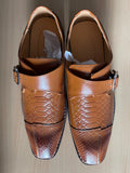Men’s Brown Monk Strap Shoes UK 7