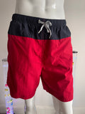 Nautica Red & Navy Swim Shorts Size L with Pockets