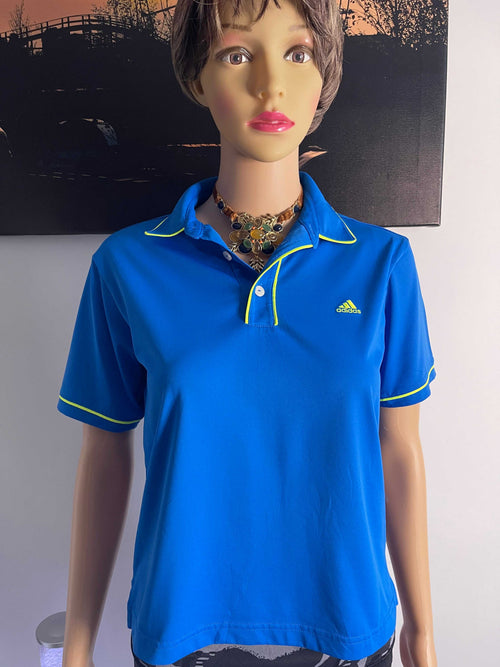 Adidas Golf Performance Polo Shirt Blue Size S