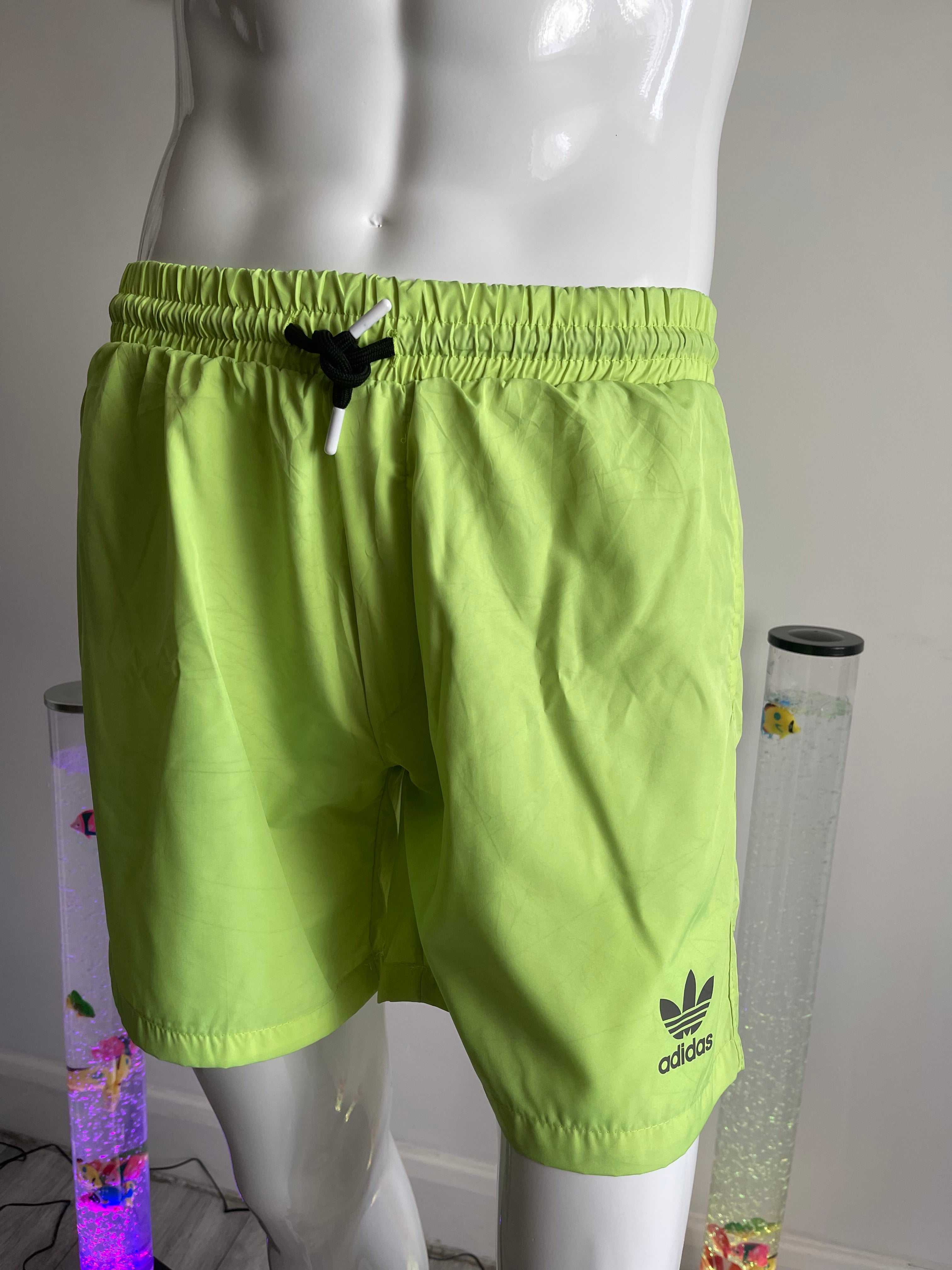 Adidas Neon Green Sports Shorts Men's XL