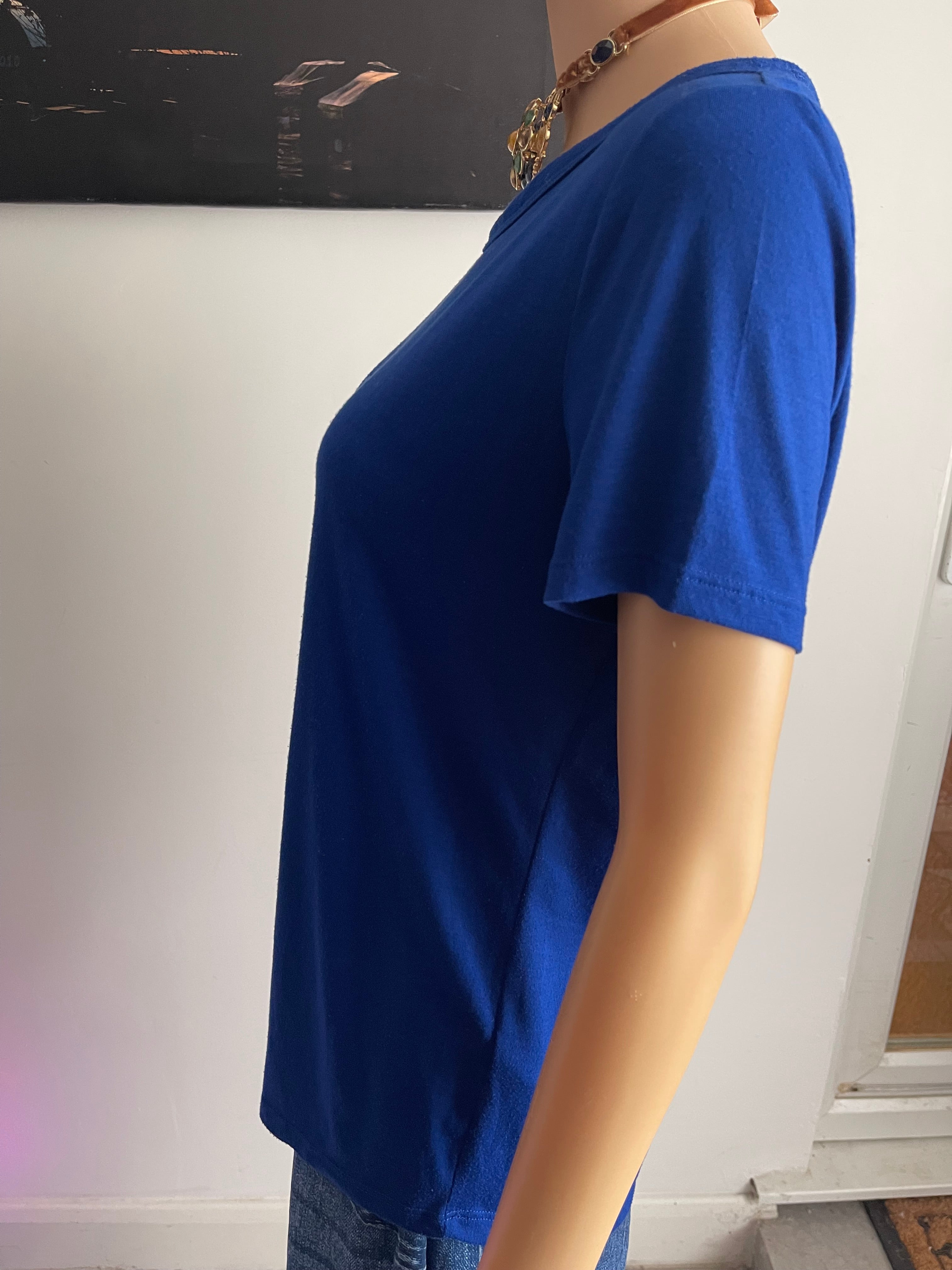 M&S Collection Cobalt Blue T-Shirt UK 12