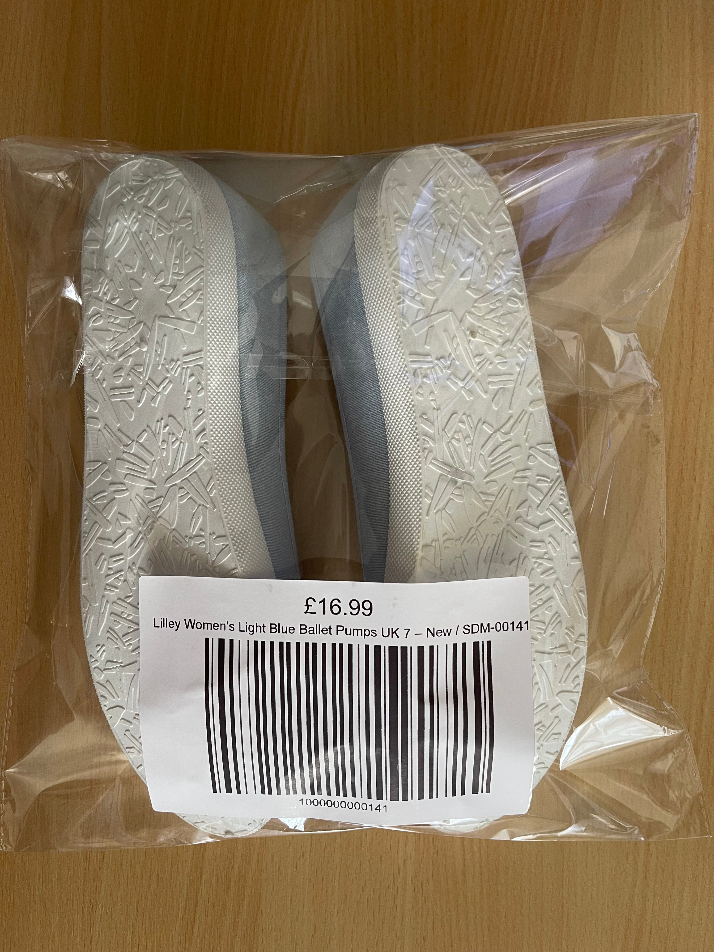 Lilley Women's Light Blue Ballet Pumps UK 7 – New