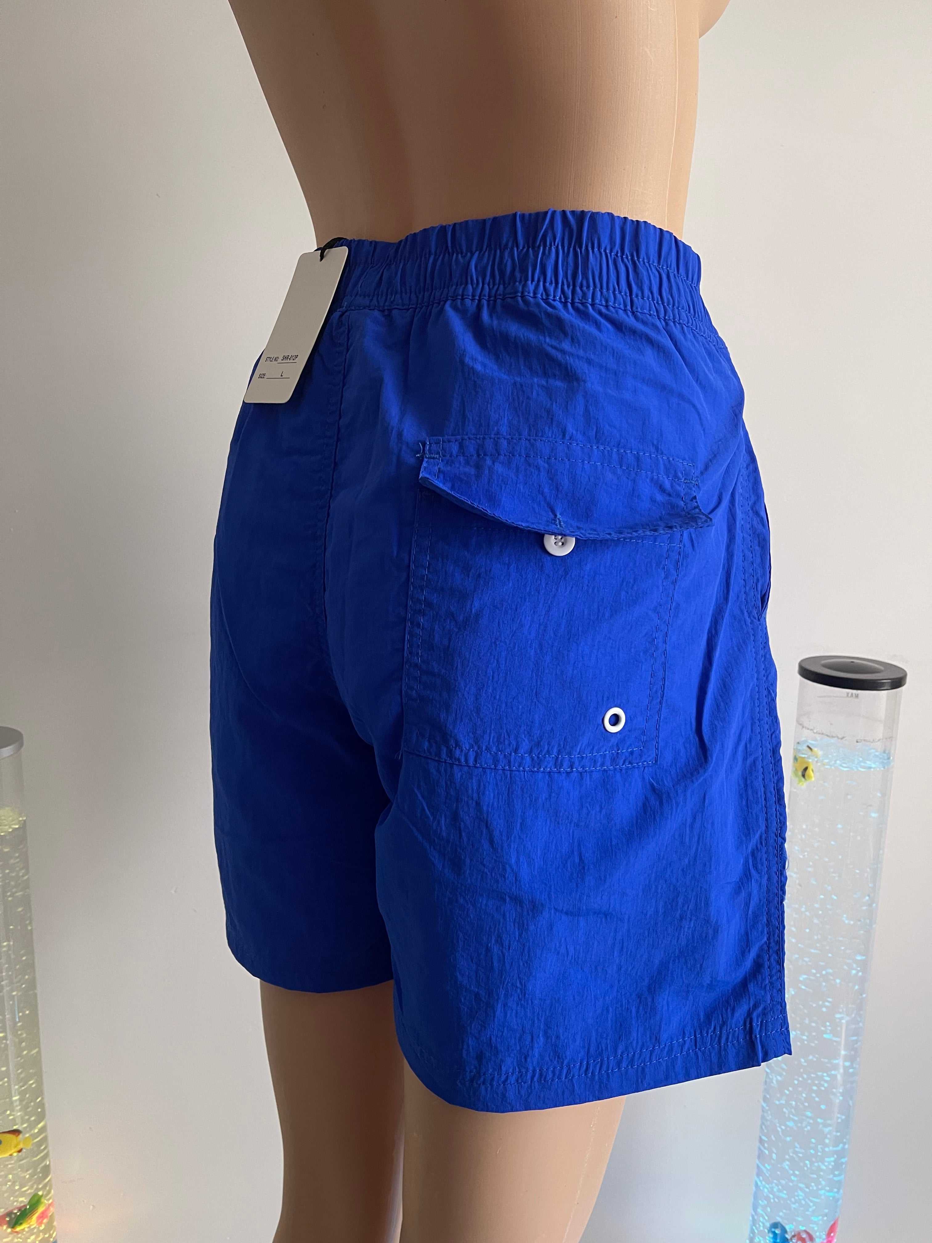 Women’s D Project Swim Shorts Size L – Blue – New With Tags
