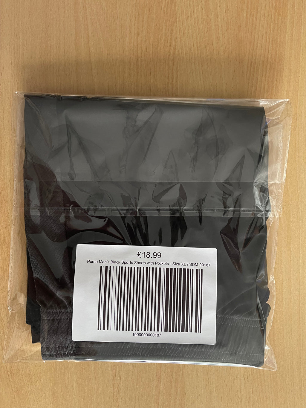 Puma Men's Black Sports Shorts with Pockets - Size XL