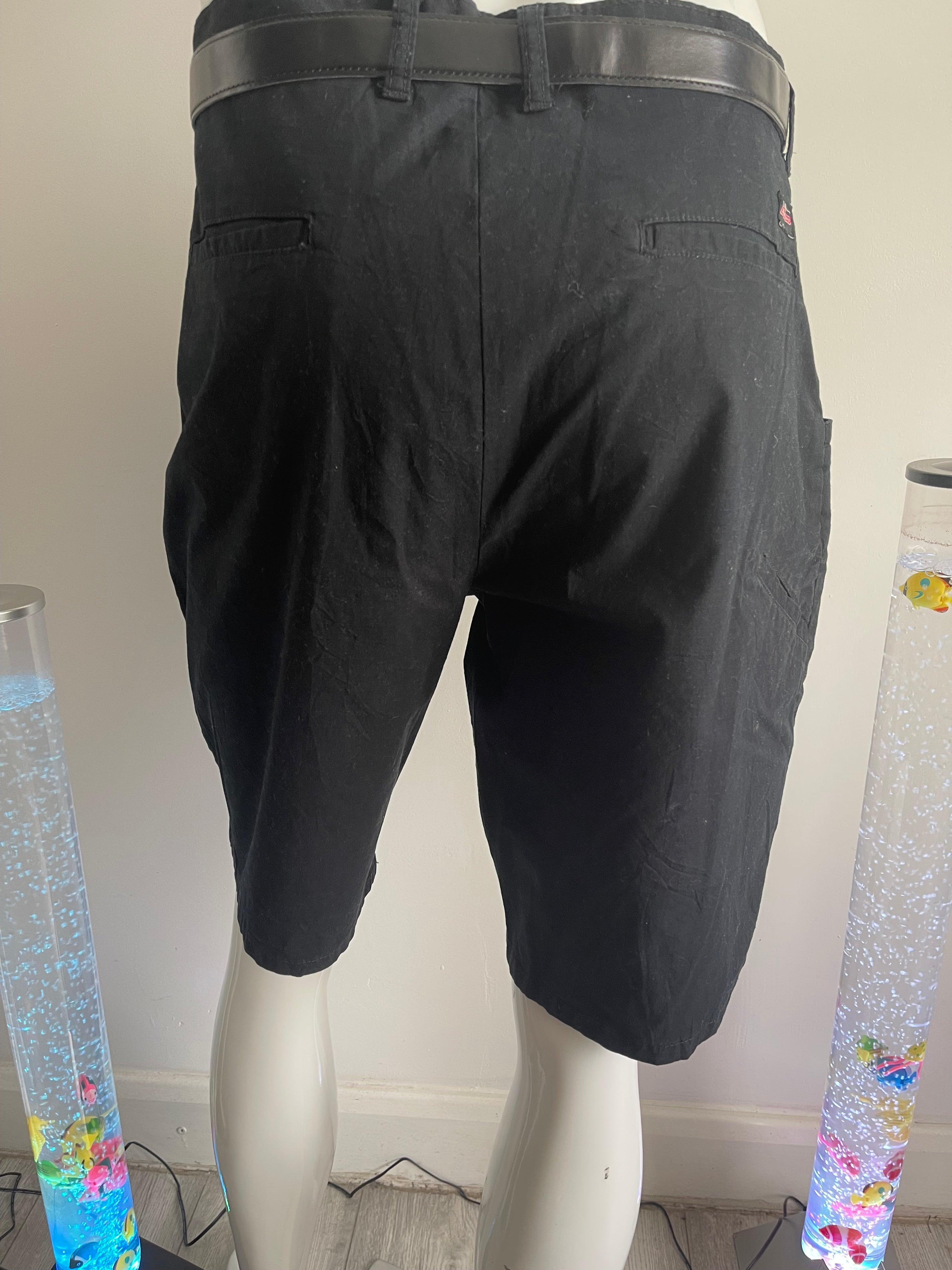 Men’s Work Cargo Shorts W38 – Black – Multi Pocket