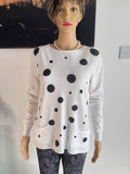 🤍 Lazy Girl Polka Dot Jumper L/XL 🤍 Cozy Women’s Sweater