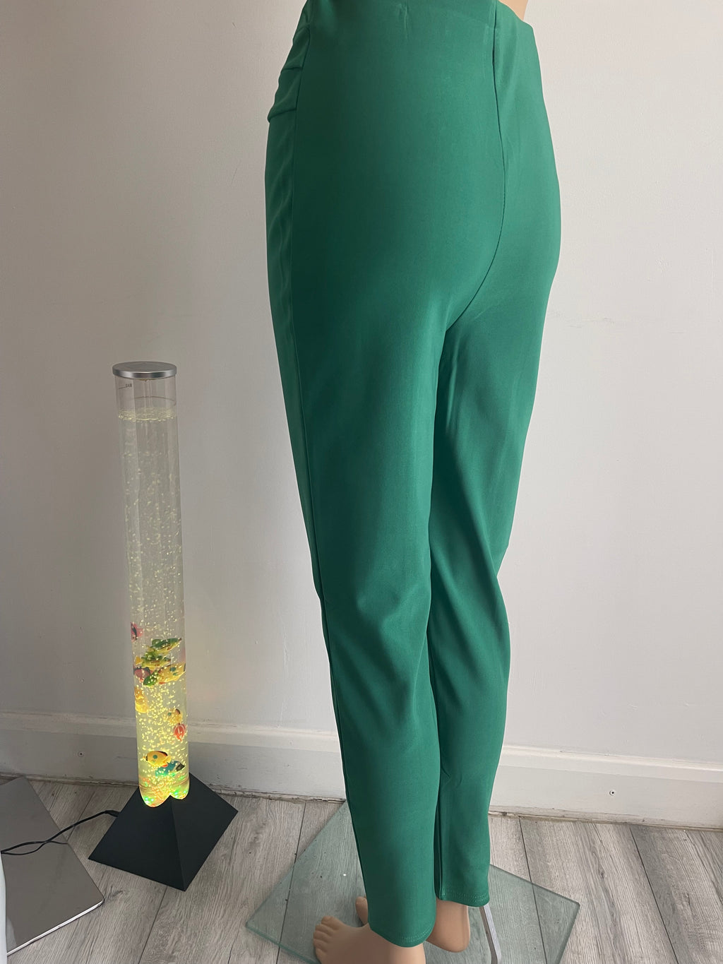 Women's Emerald Green Skinny Trousers S/M