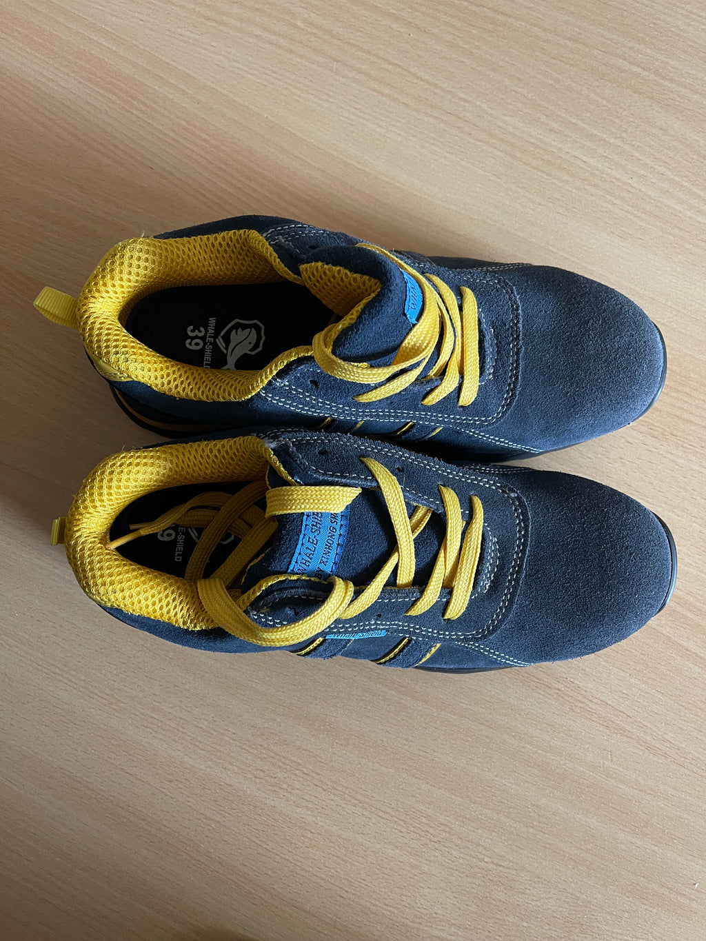 Men’s Whale Shield Safety Work Shoes – Navy & Yellow – Size UK 6 / EU 39