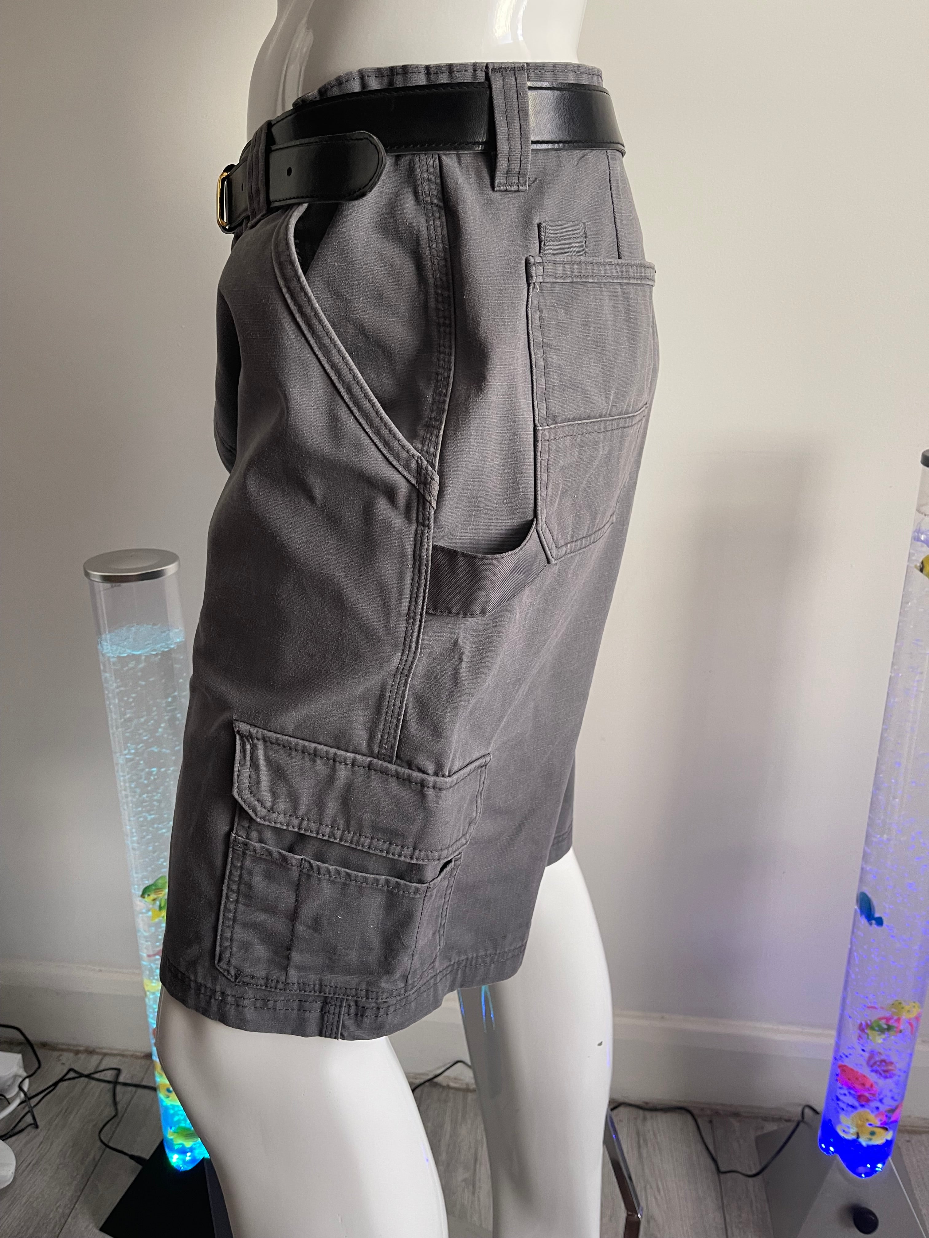 Dickies Men’s Work Cargo Shorts W38 – Grey – Multi Pocket