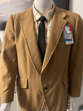 Eagle Clothes Woollen Tweed Sports Jacket Camel Beige Size 42L XL