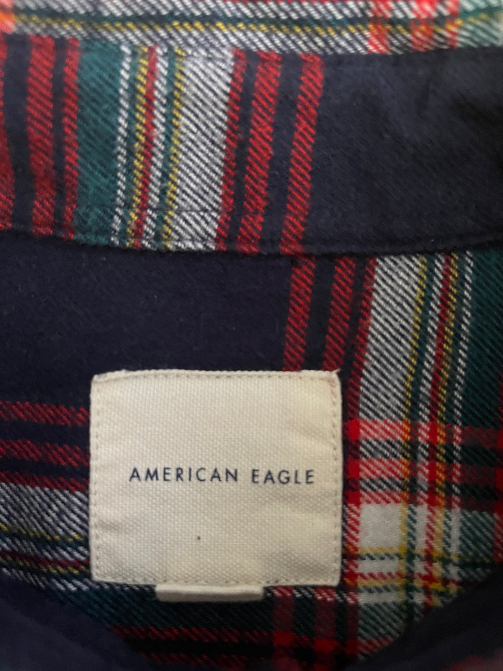 American Eagle Men’s Check Long Sleeve Shirt