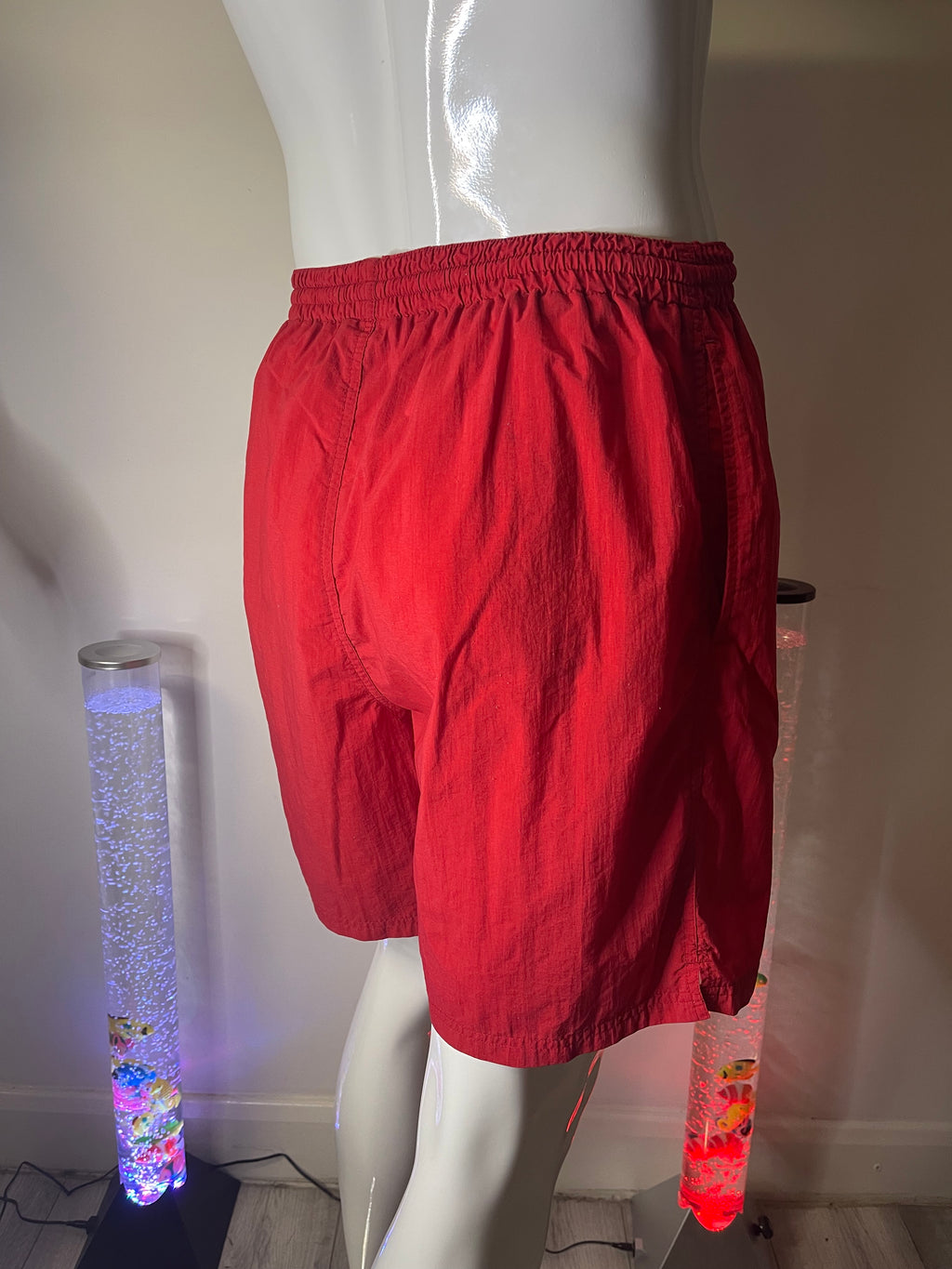 Champion Men's Red Shorts with Pockets – Size L