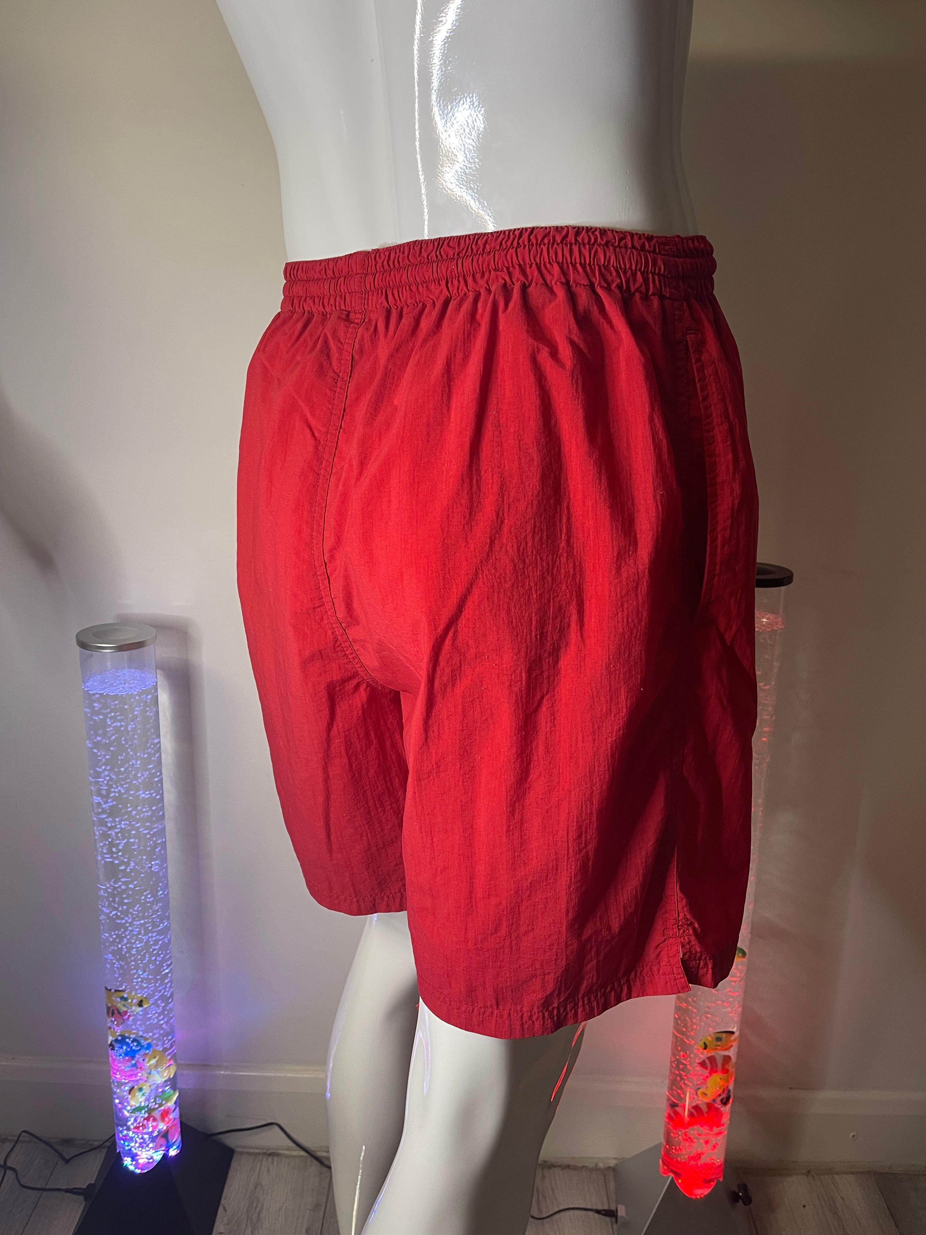 Champion Men's Red Shorts with Pockets – Size L