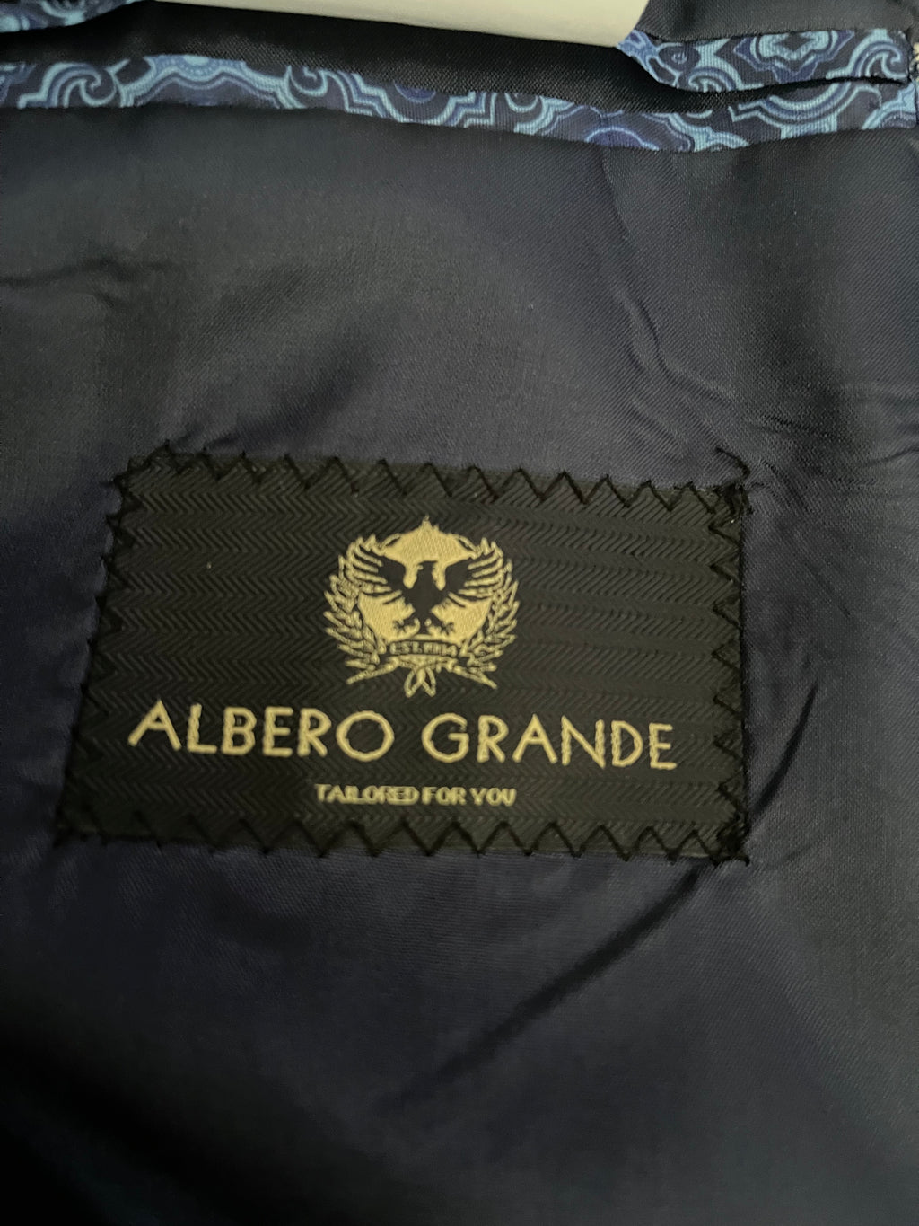 Albero Grande Wool Blend Blazer Size 52 Grey Made in Turkey