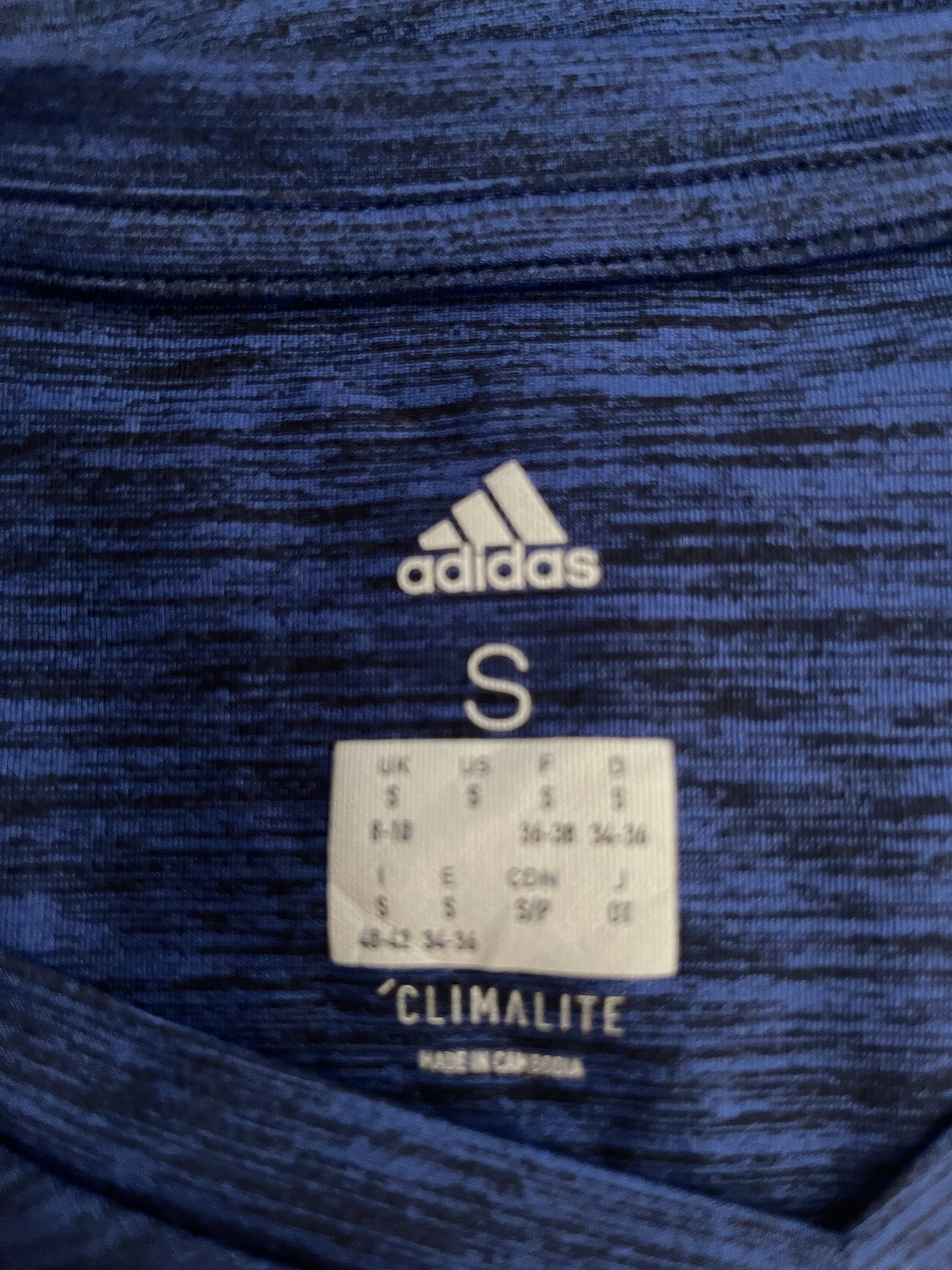 Adidas Climalite Women's Training T-Shirt Blue Size S