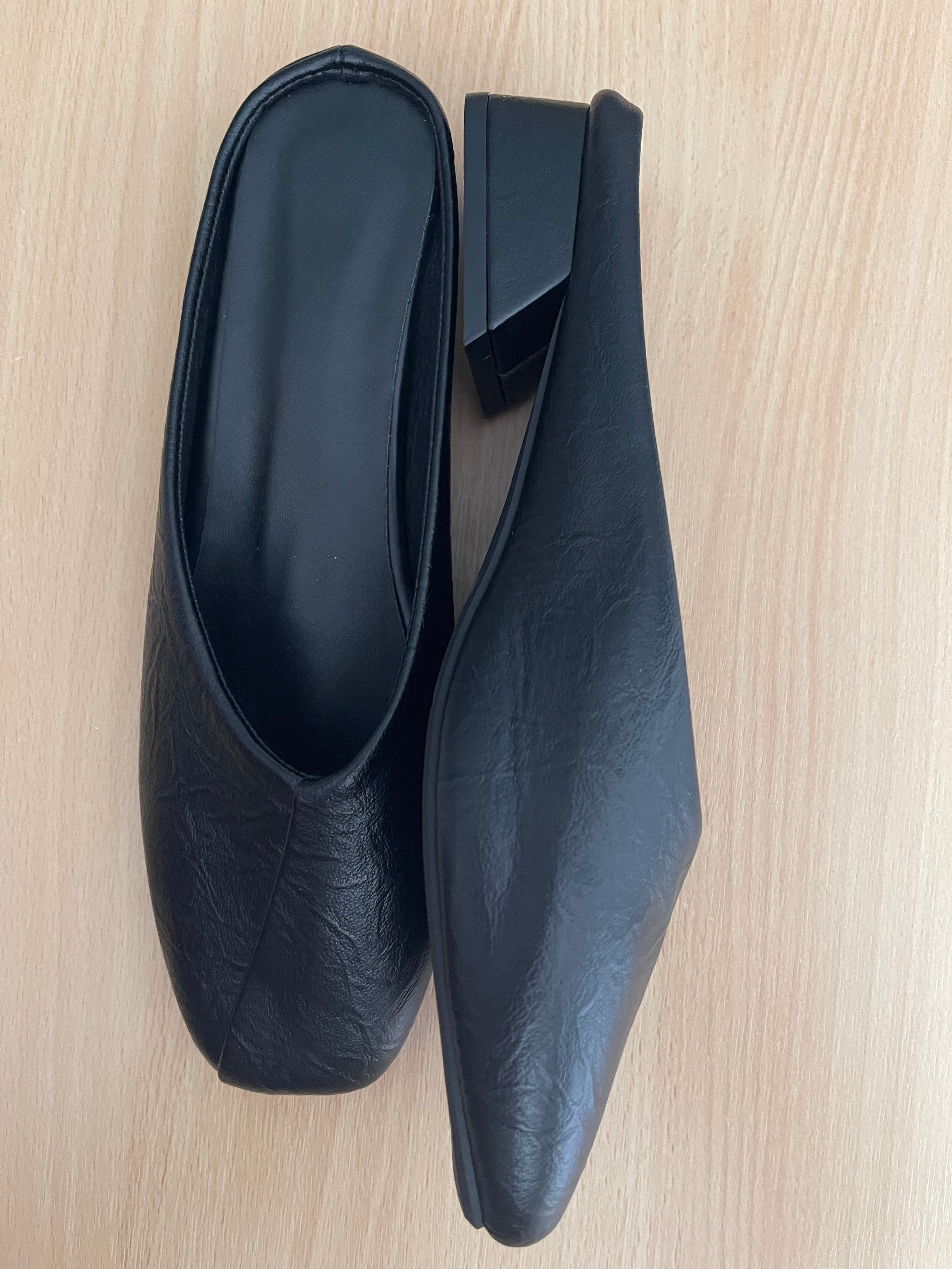 Women's Black Mule Heels – UK 7 / EU 40 – New