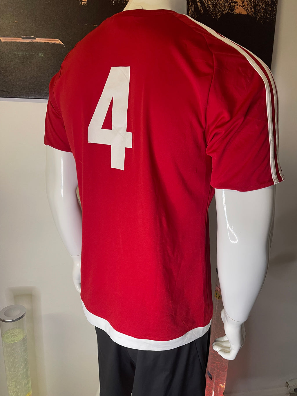 Adidas Red Football Jersey Size L