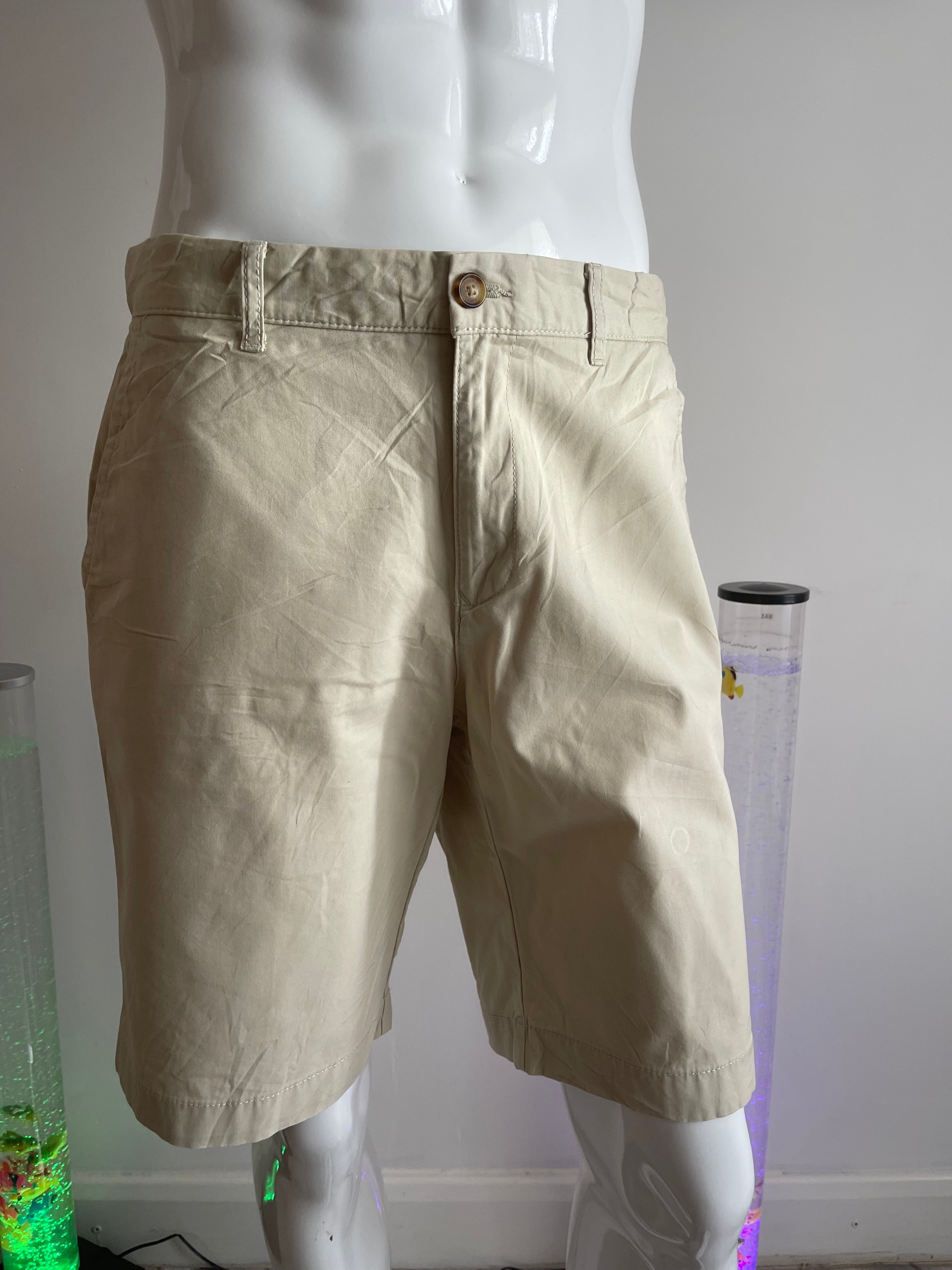 Tommy Hilfiger Men’s Chino Shorts W34 – Cream Beige – Classic Fit