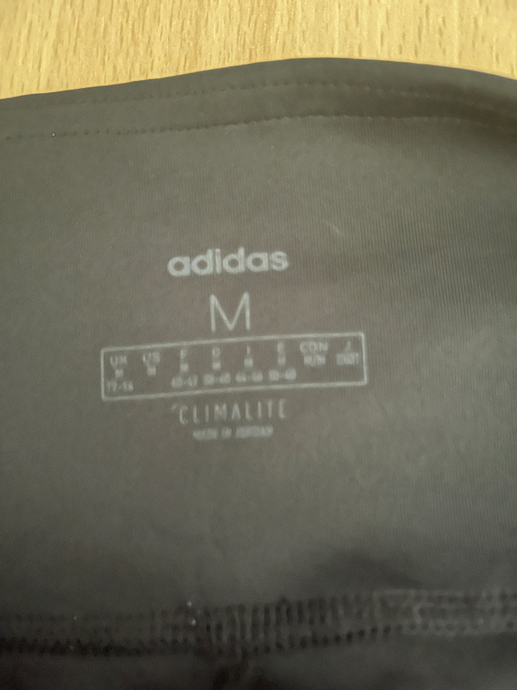 Adidas Climalite Black 3-Stripes Leggings – Size M