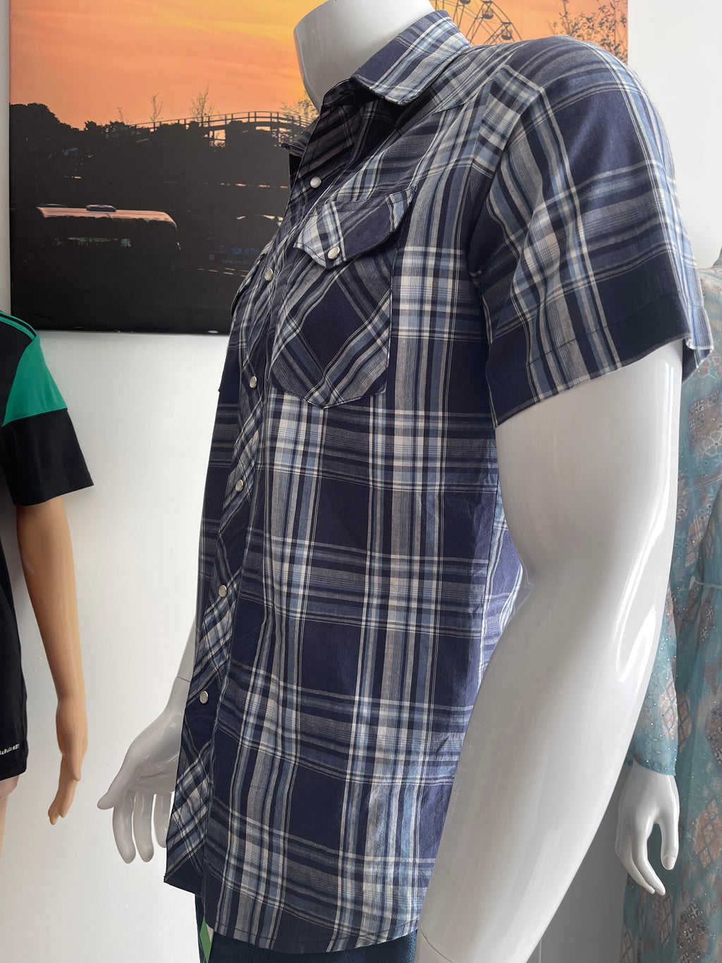 Wrangler Men’s Western Check Shirt Size M