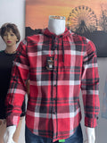 American Eagle Hooded Checked Shirt Size M