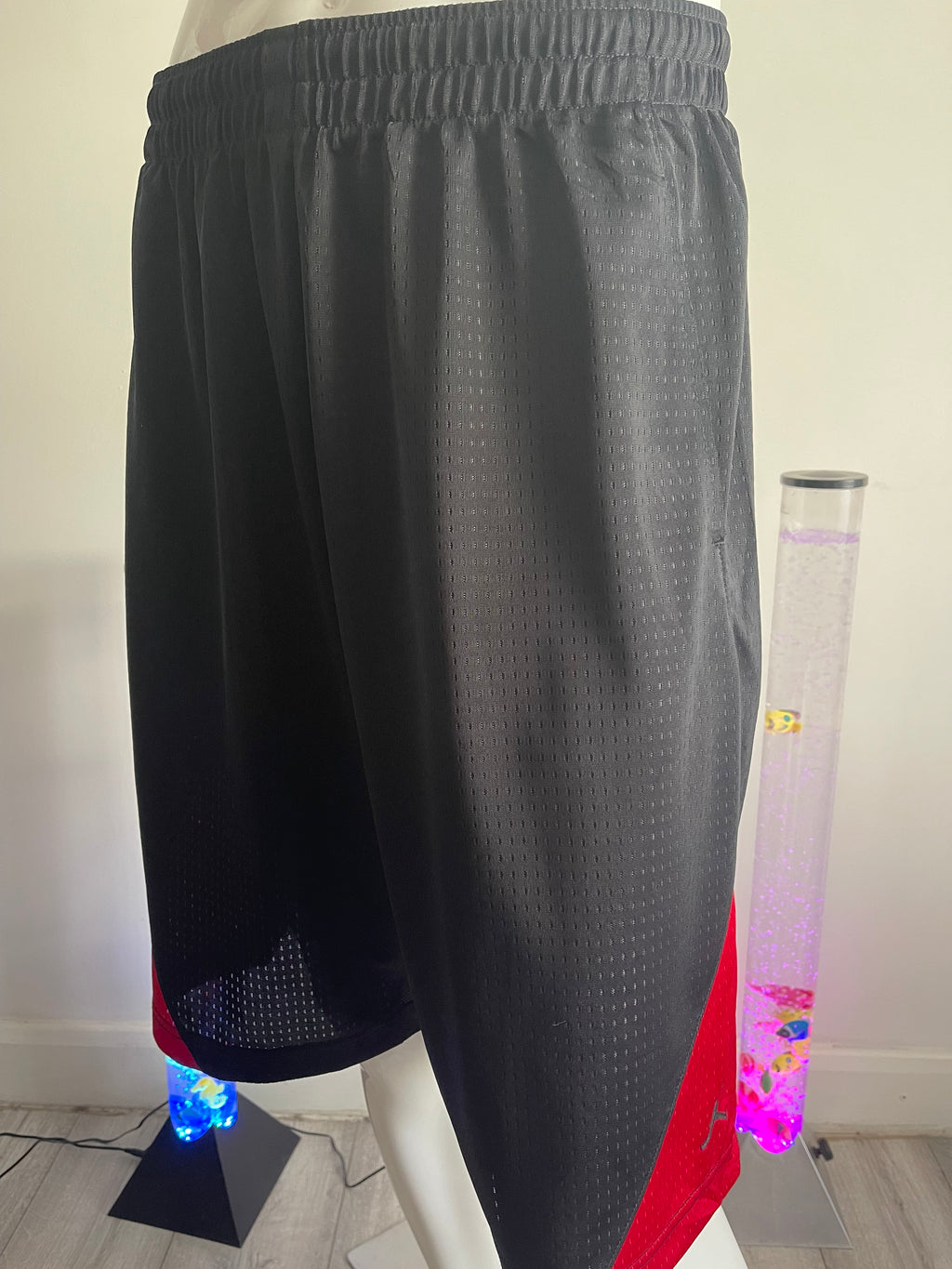 Jordan Dri-FIT Basketball Shorts Black/Red XL with Pockets