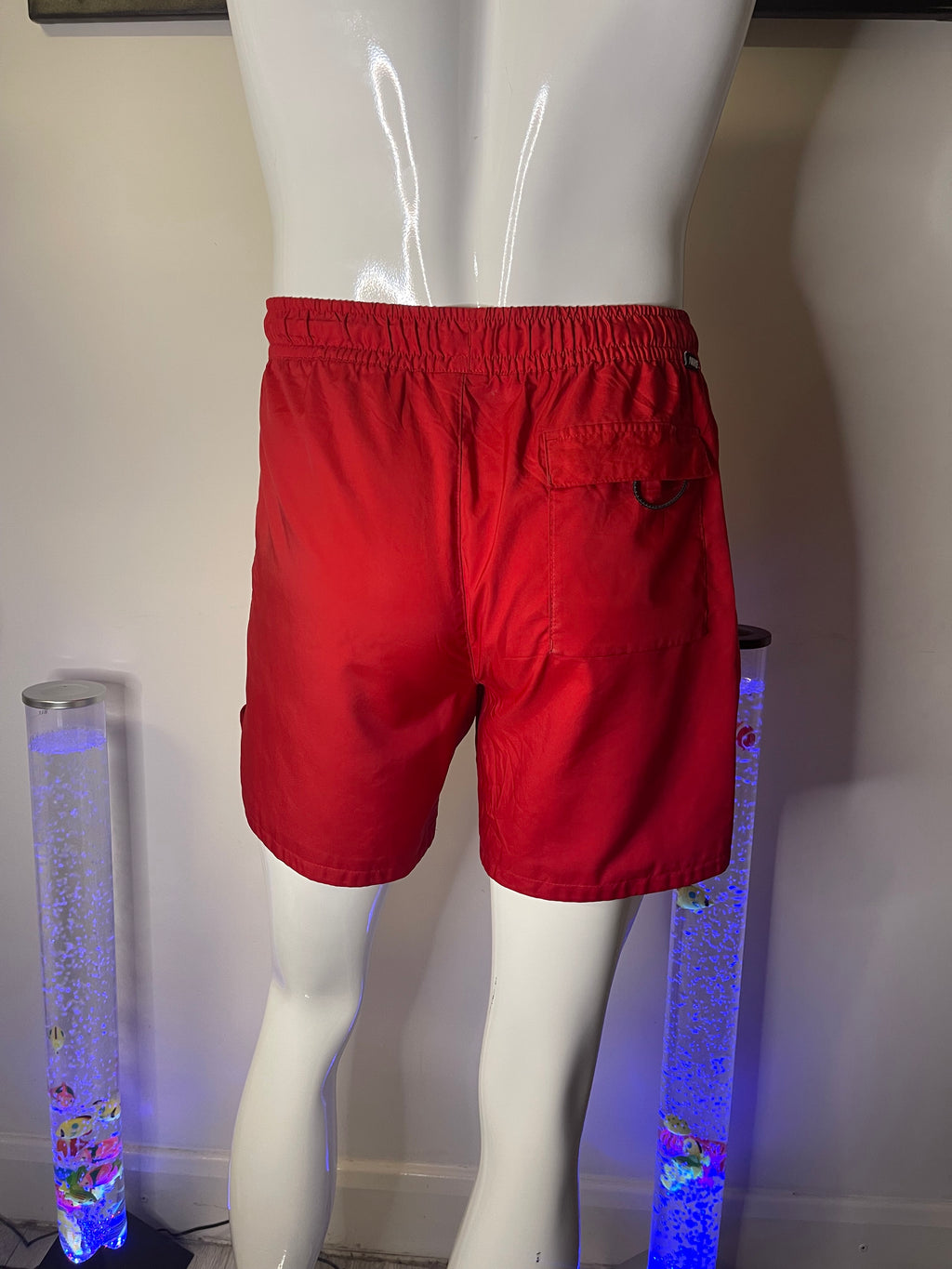 Nike Men's Red Shorts with Pockets – Size M