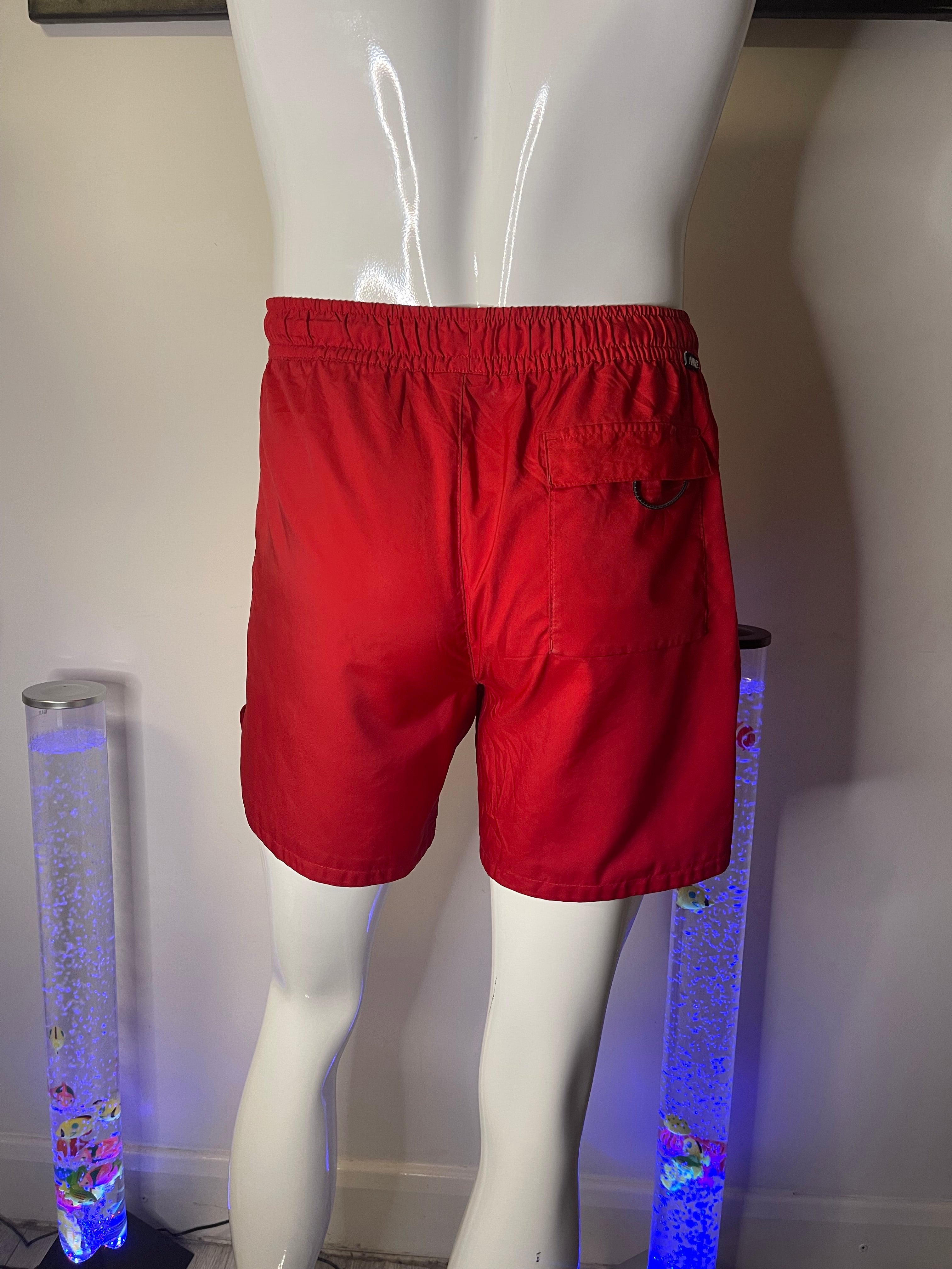 Nike Men's Red Shorts with Pockets – Size M