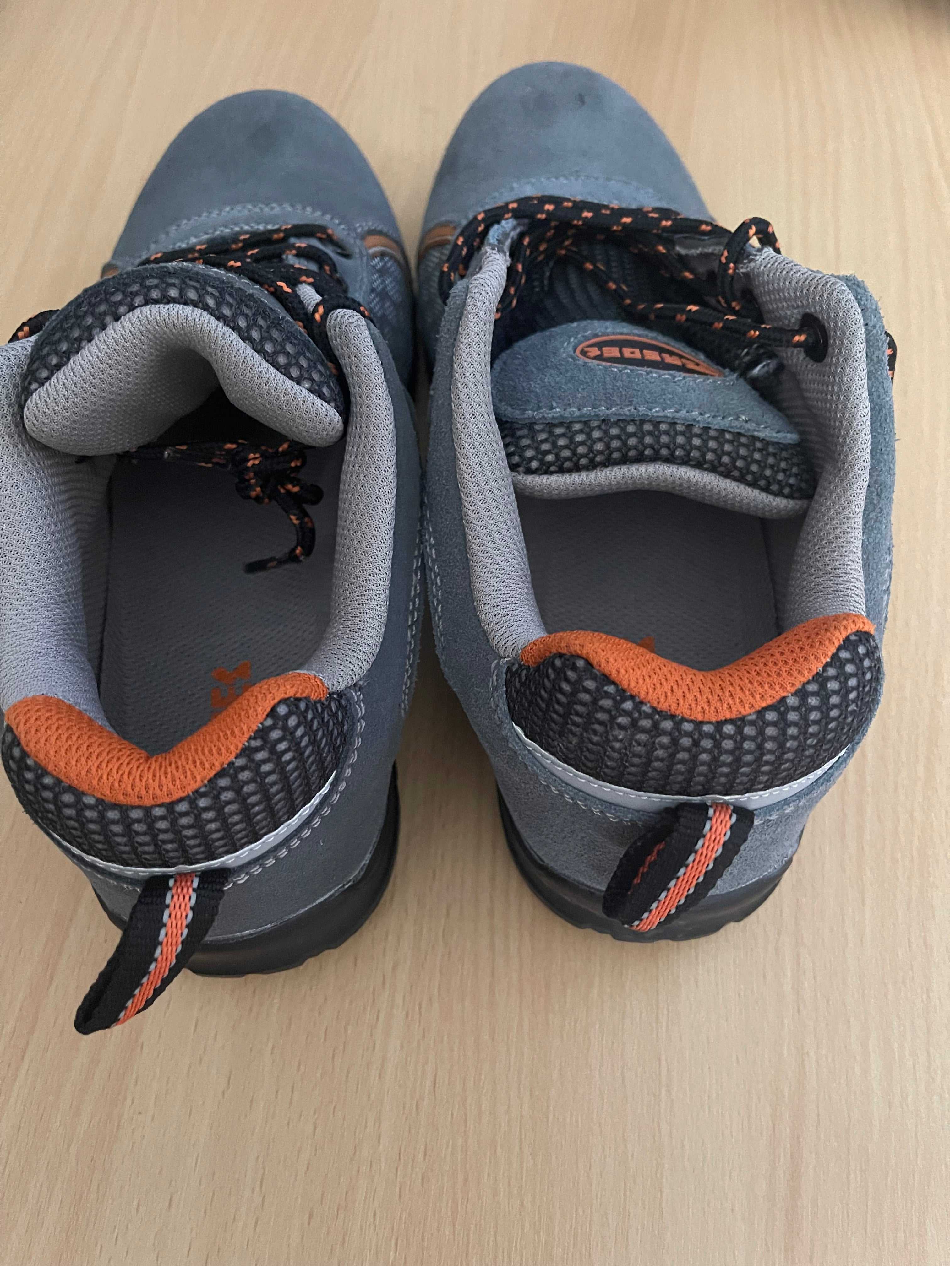 FREOES Unisex Safety Shoes Grey/Orange – New with Tags – EU 41 / UK 7
