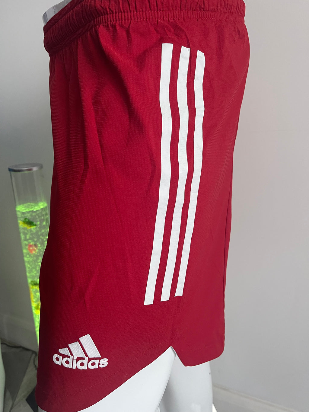 Adidas Men’s Red Sports Shorts – Size M