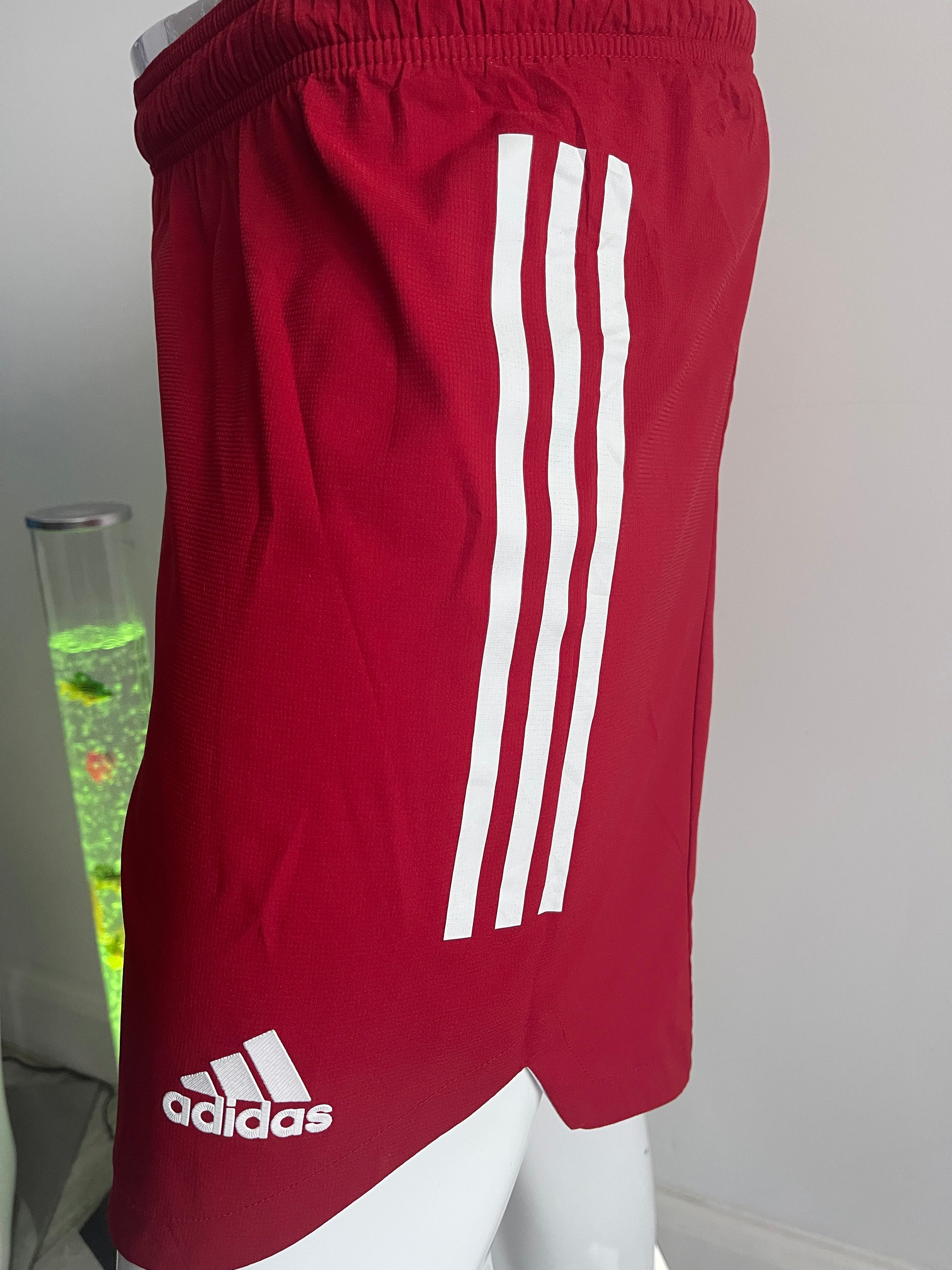 Adidas Men’s Red Sports Shorts – Size M