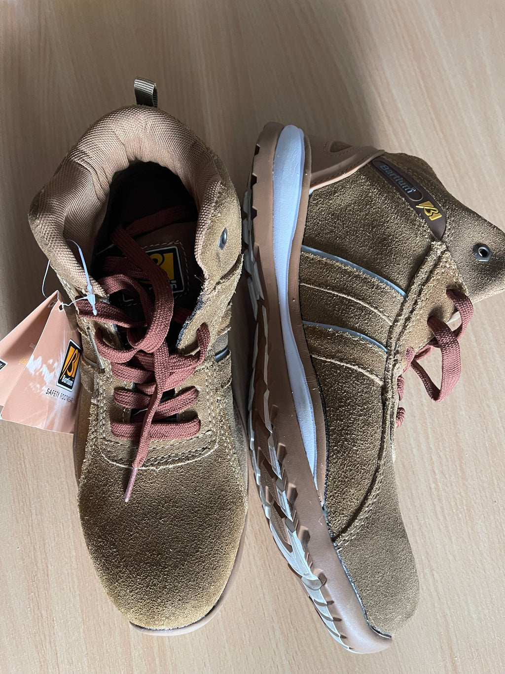 Bantium Safety Work Shoes Brown UK 9 EU 43 New