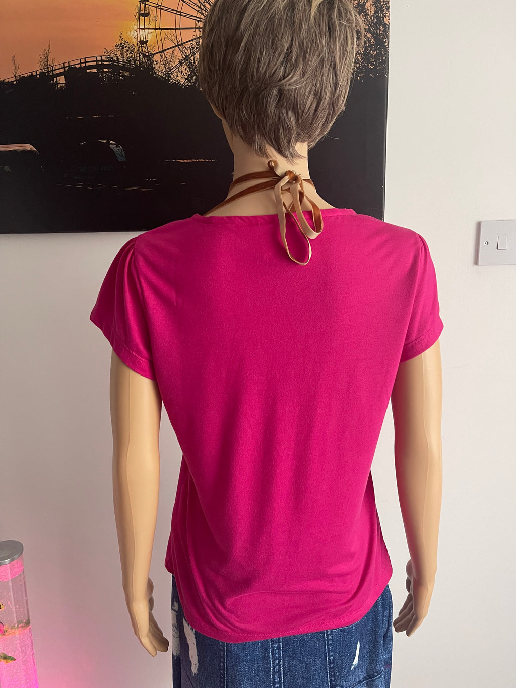 Per Una Women's Pink Top UK 14