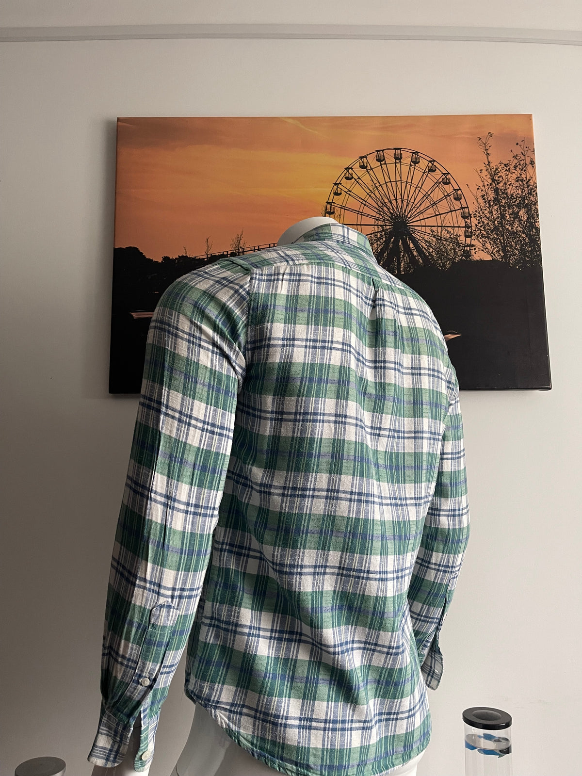 Old Navy Men’s Plaid Shirt Size S Slim Fit