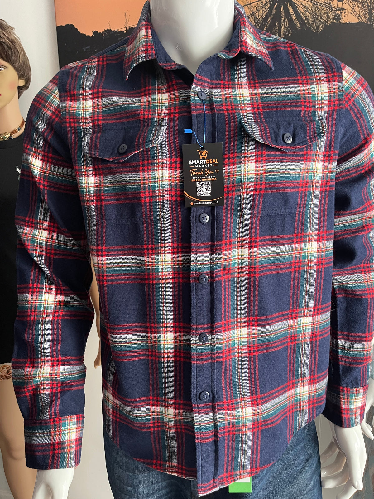 American Eagle Men’s Check Long Sleeve Shirt