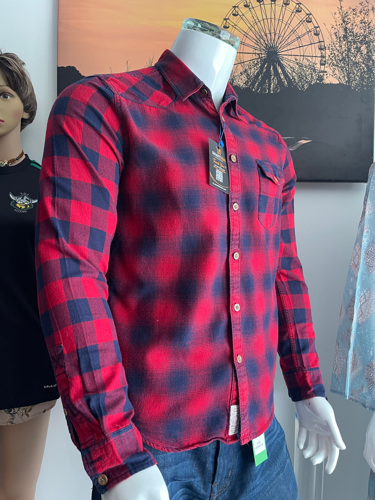 Lucky Brand Men’s Checked Shirt Size M