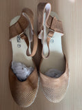 Sisi Tan Espadrille Wedge Sandals Size UK 7 – New
