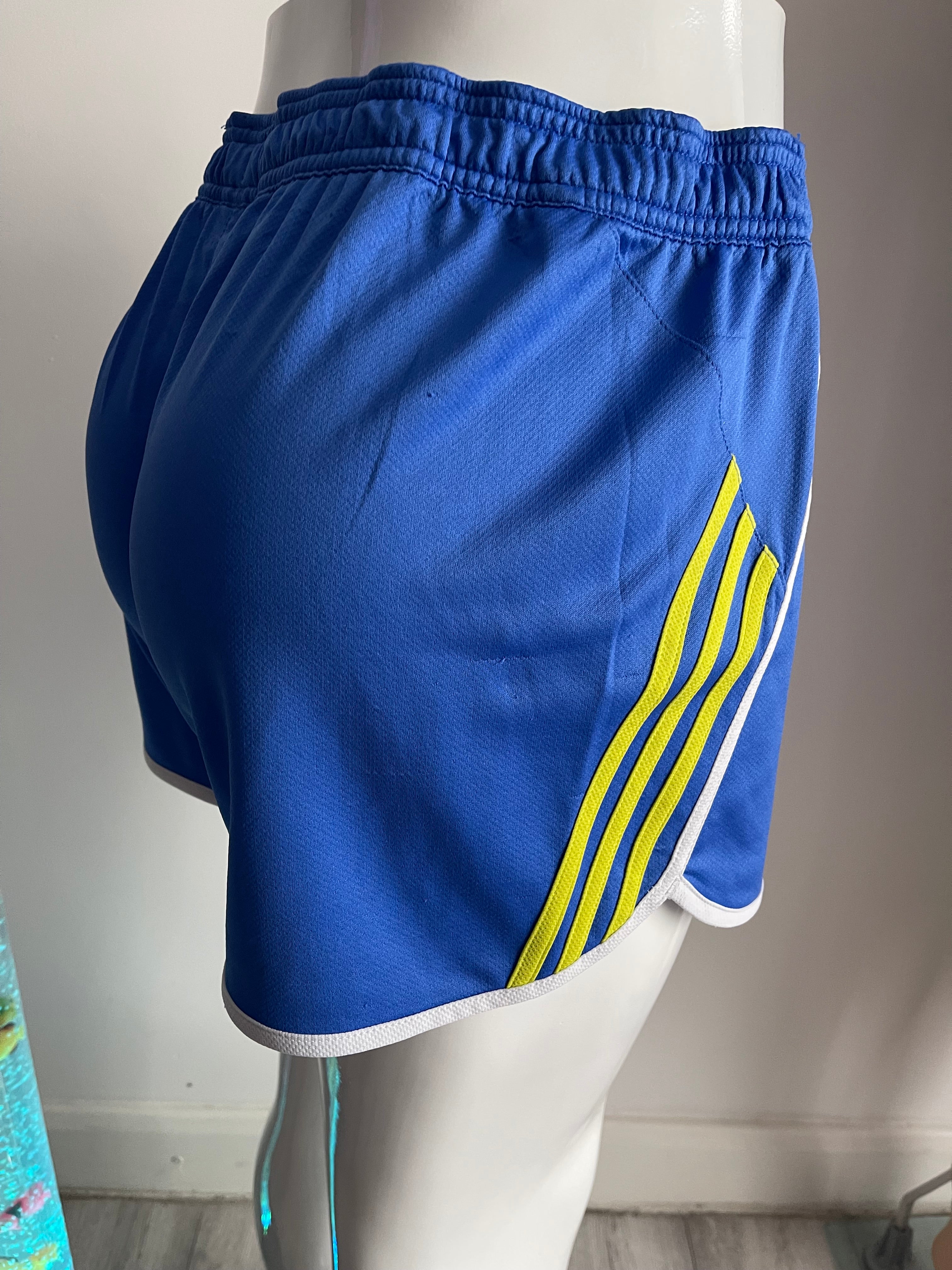 Adidas Women's Running Shorts Blue UK 12-14