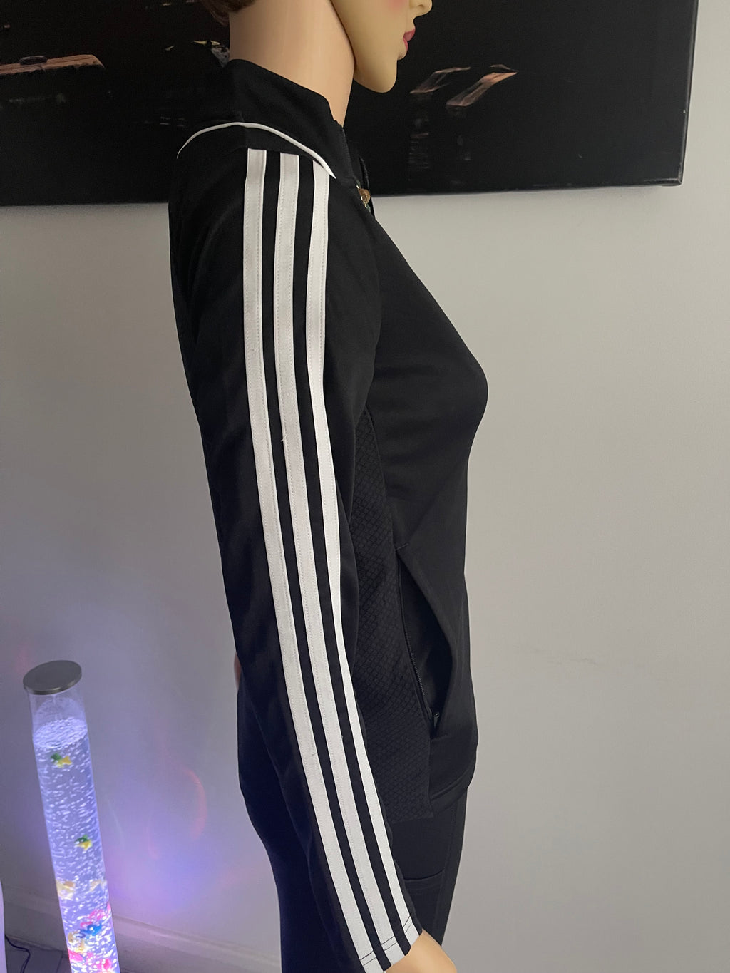 Adidas Black Track Jacket – 11–12Y / Fits XS Women's ✨
