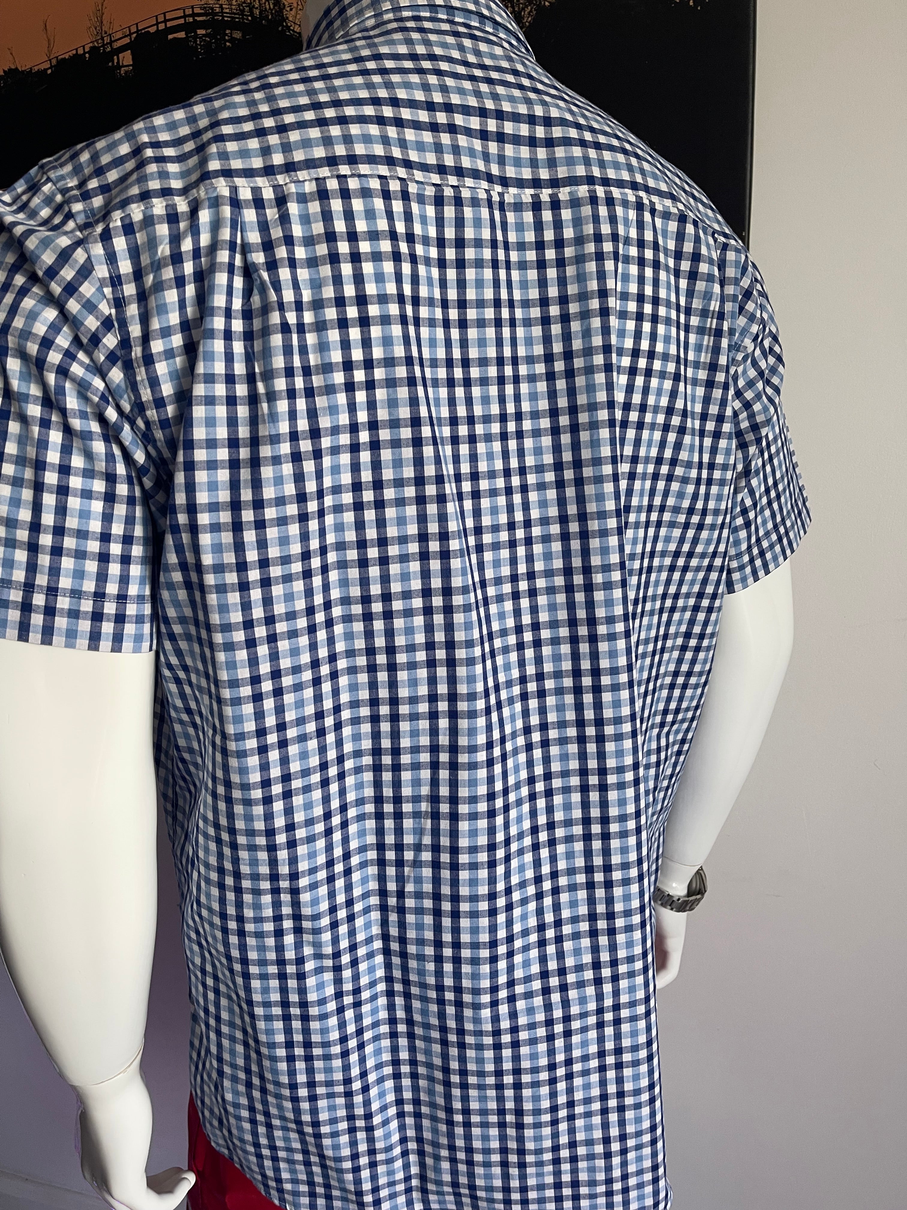 Pierre Cardin Men's Short Sleeve Check Shirt XXL