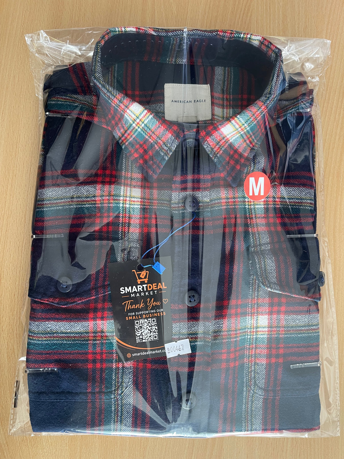 American Eagle Men’s Check Long Sleeve Shirt
