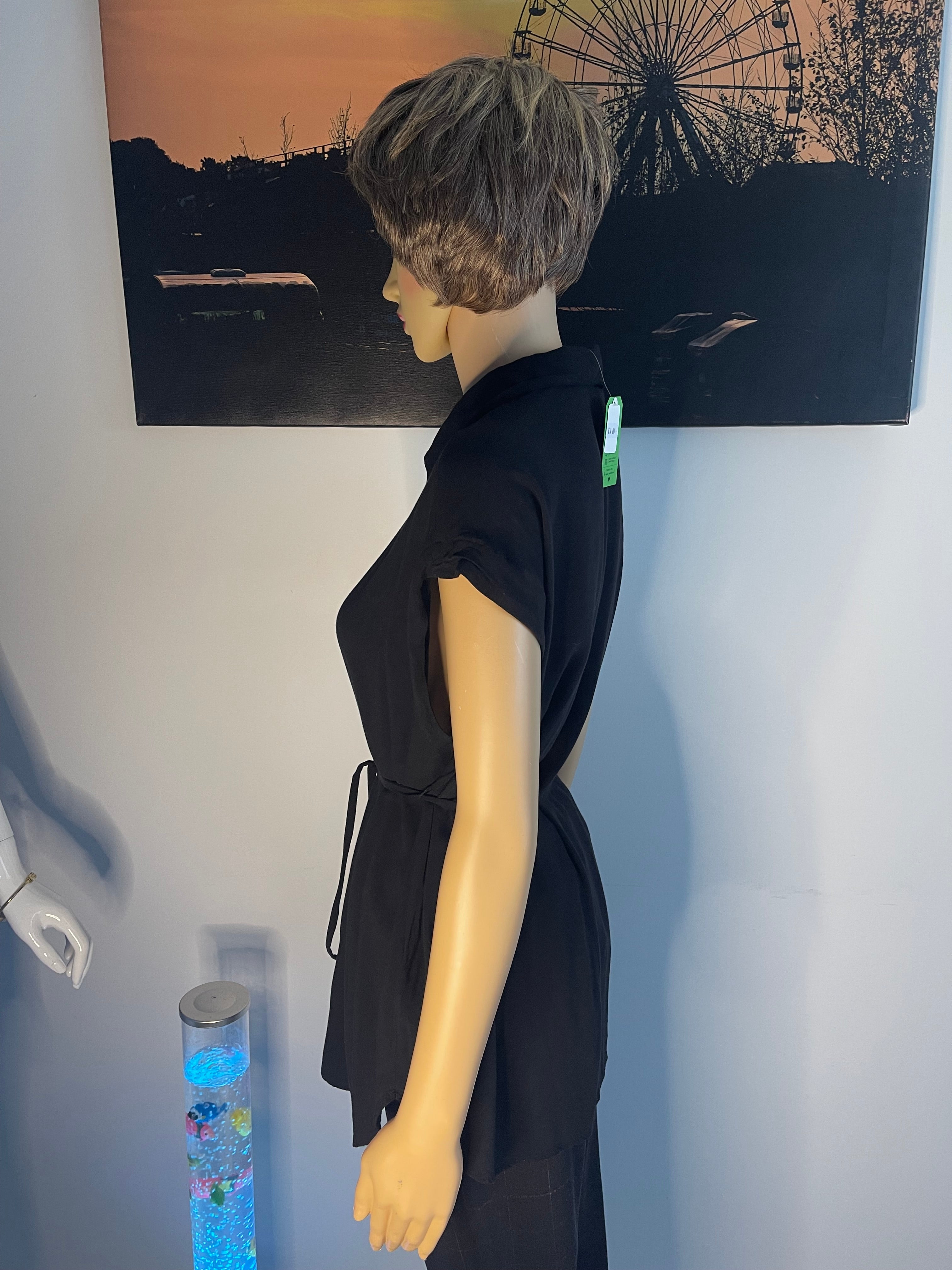 MAMA Black Shirt Dress Size M 🖤